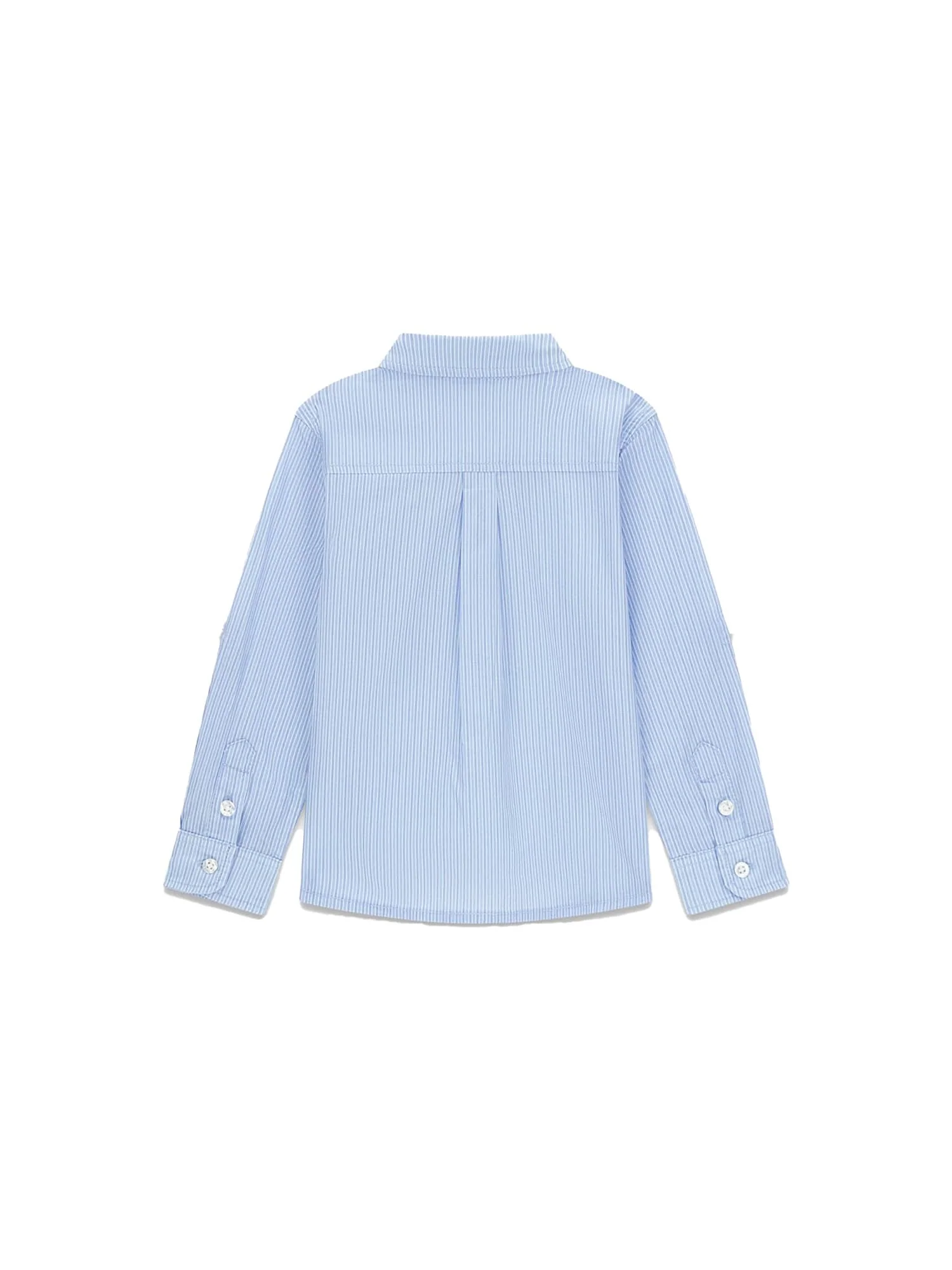 Camicia Guess Bambino con ricamo in popeline celeste multi - Image 2