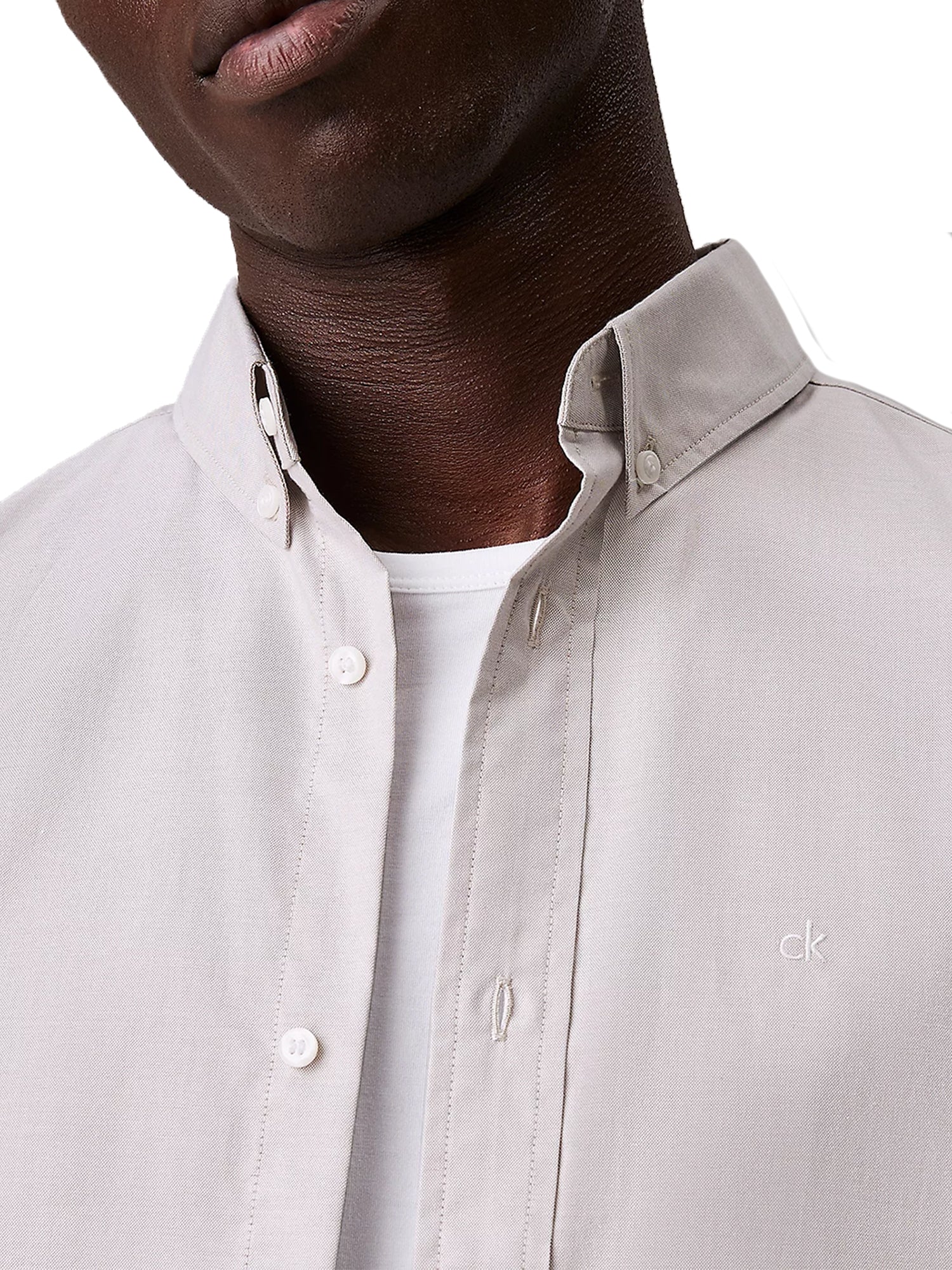 Camicia regular fit Oxford kaki - Image 3