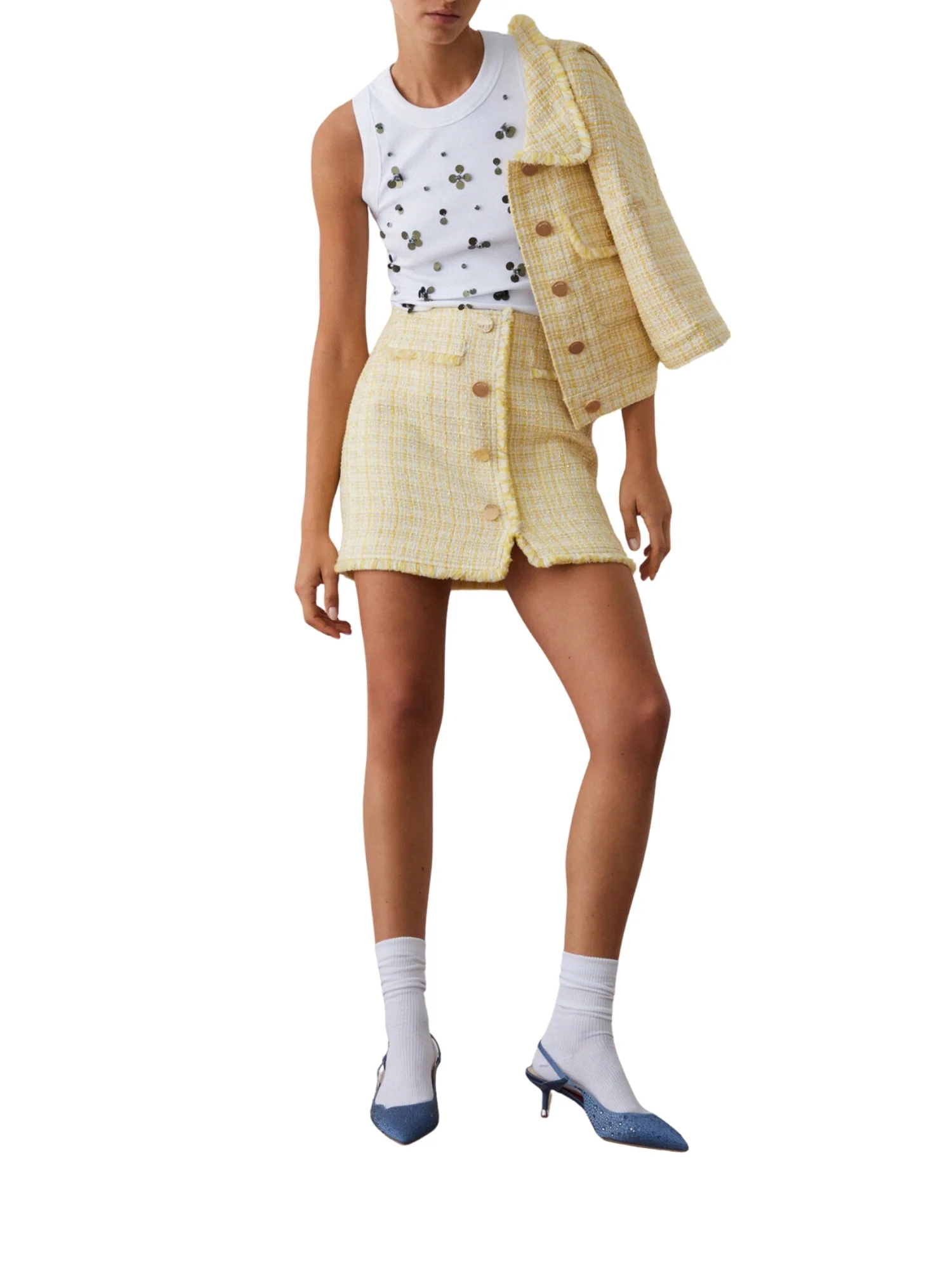 Canotta Liu Jo donna modello Round Flow Sequins bianco - Image 3