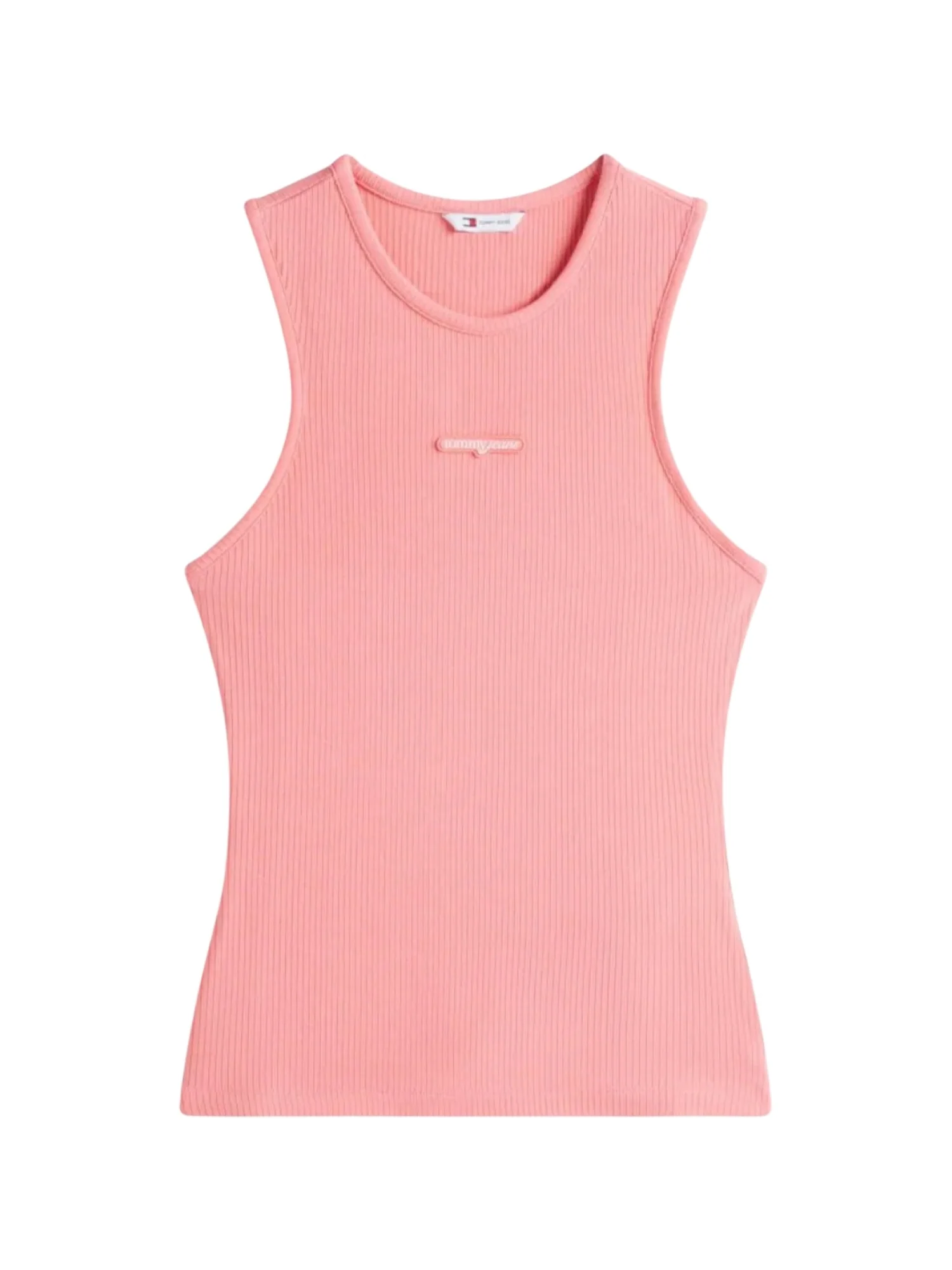 Canotta slim modello script label rosa - Image 4