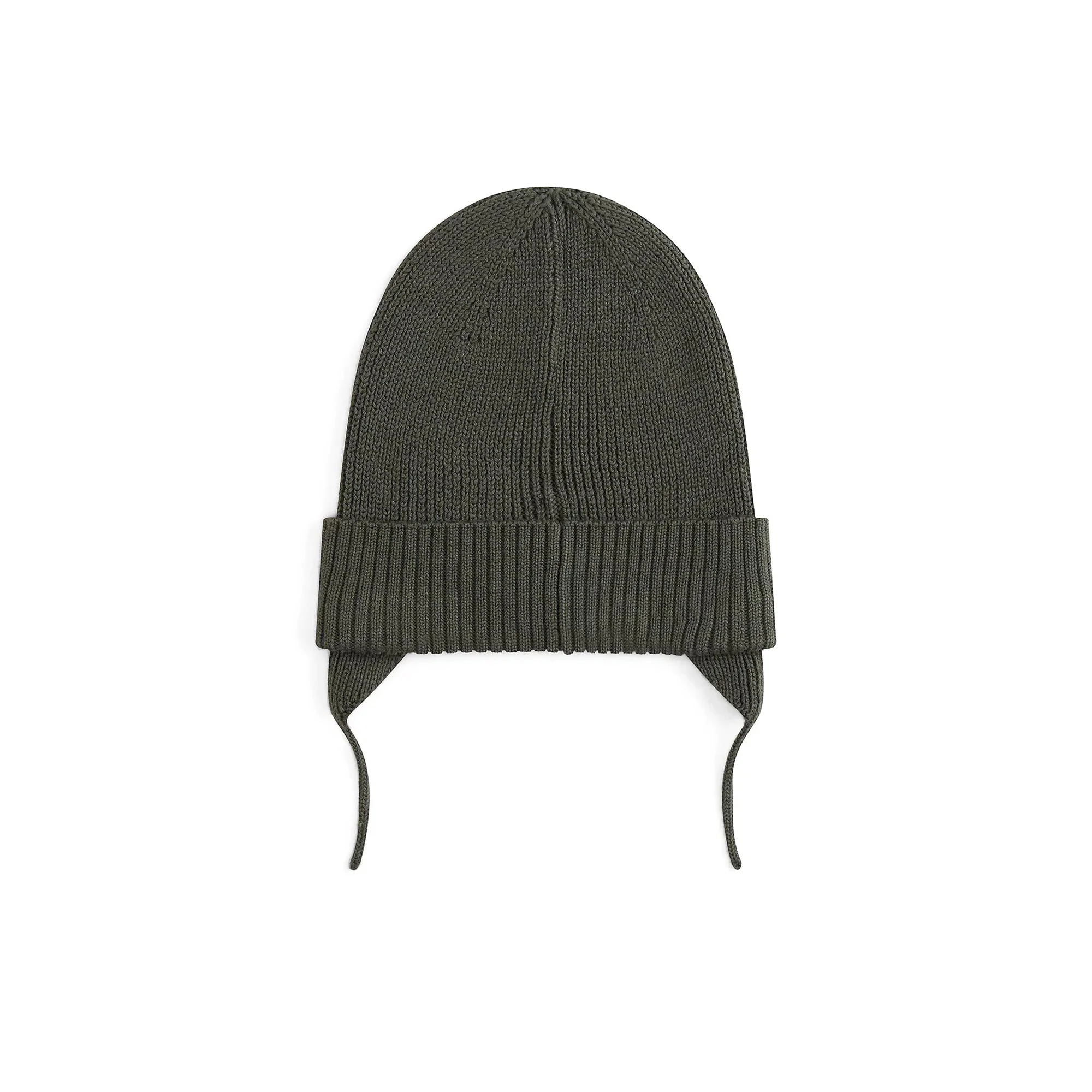 Cappello beanie Tommy Hilfiger bambino rib flag con paraorecchie verde - Image 2