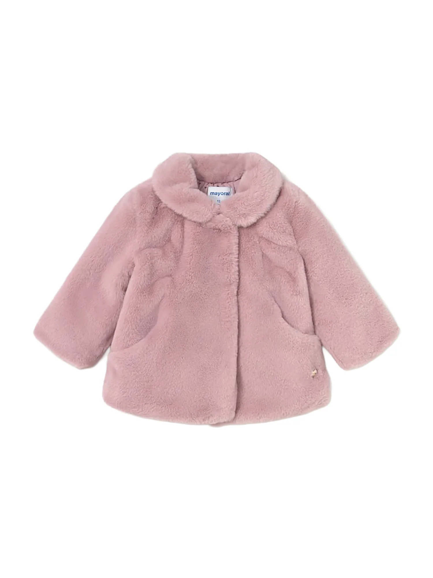 Cappotto pelliccia Mayoral neonata rosa