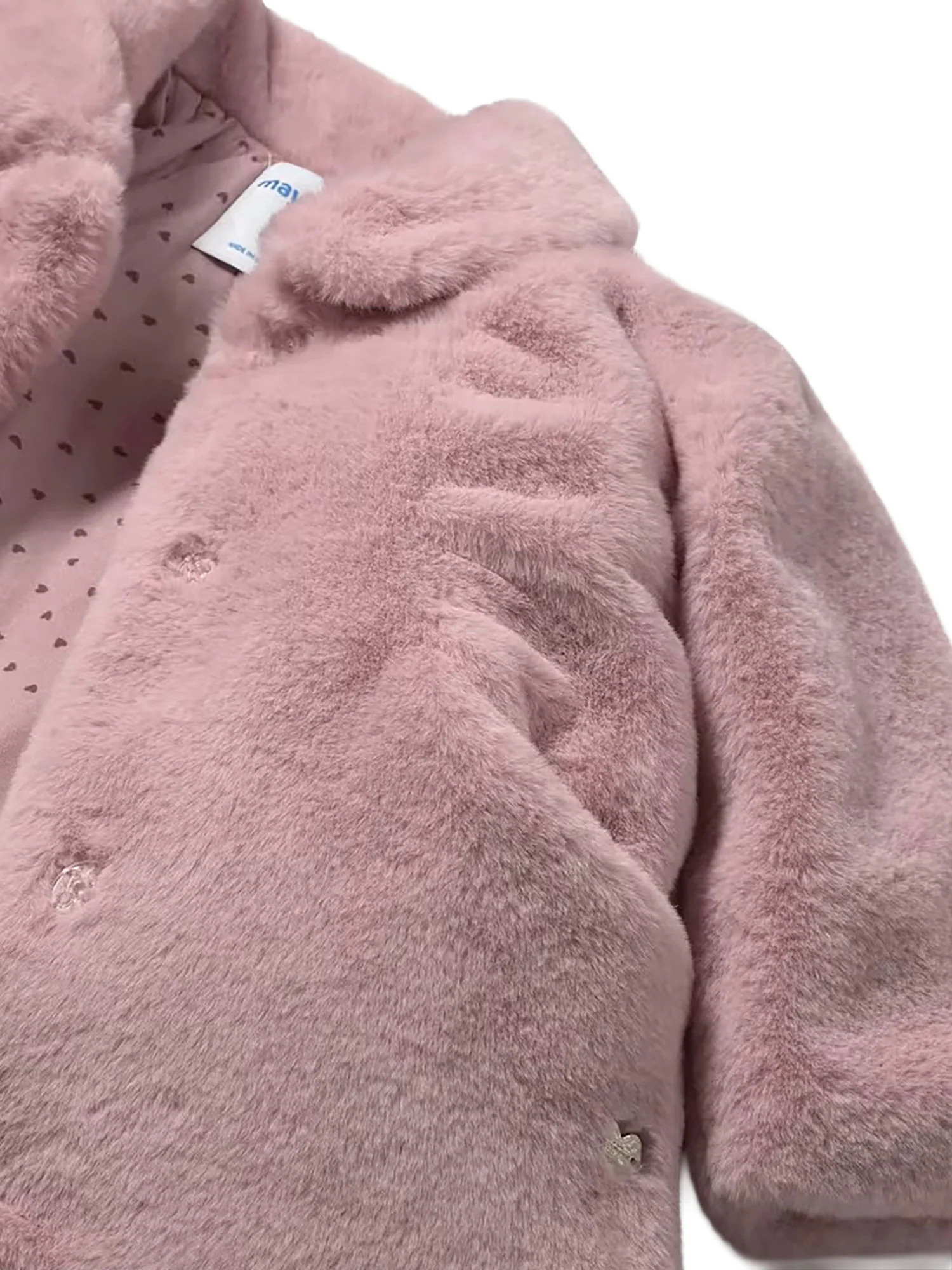 Cappotto pelliccia Mayoral neonata rosa - Image 3