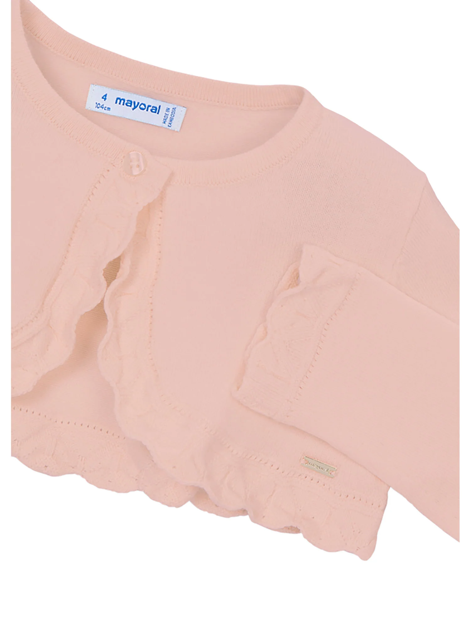 Cardigan Mayoral Bambina con bottoni bolero tricot blossom - Image 3