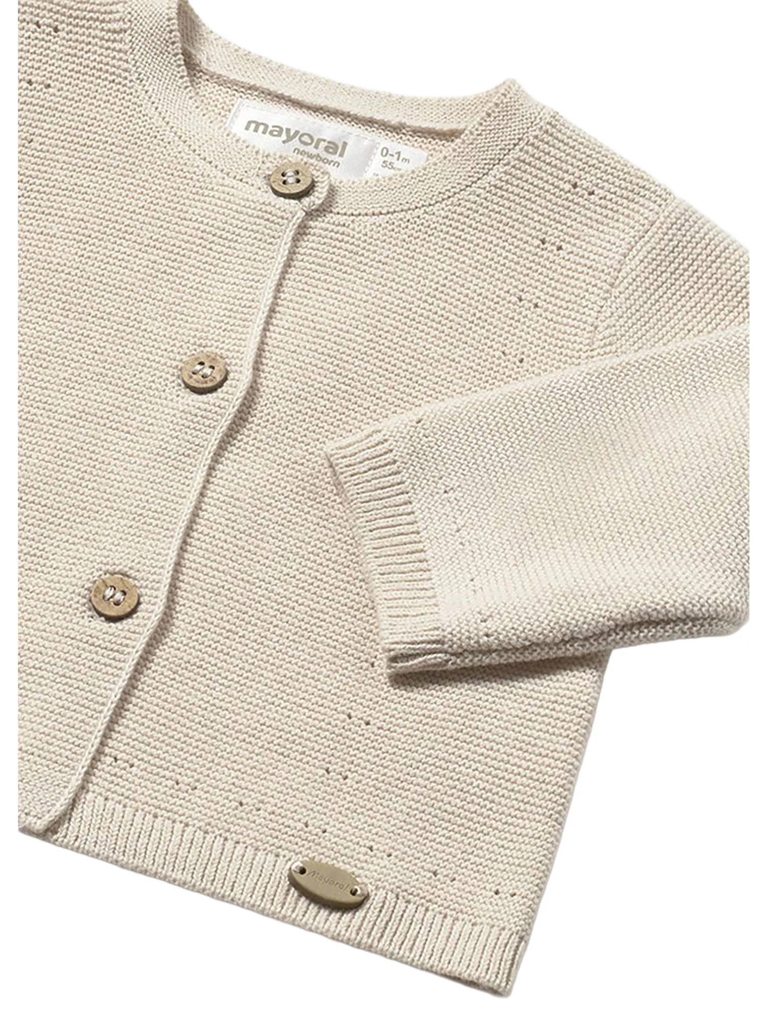 Cardigan Mayoral Neonato con bottoni tricot grano - Image 3