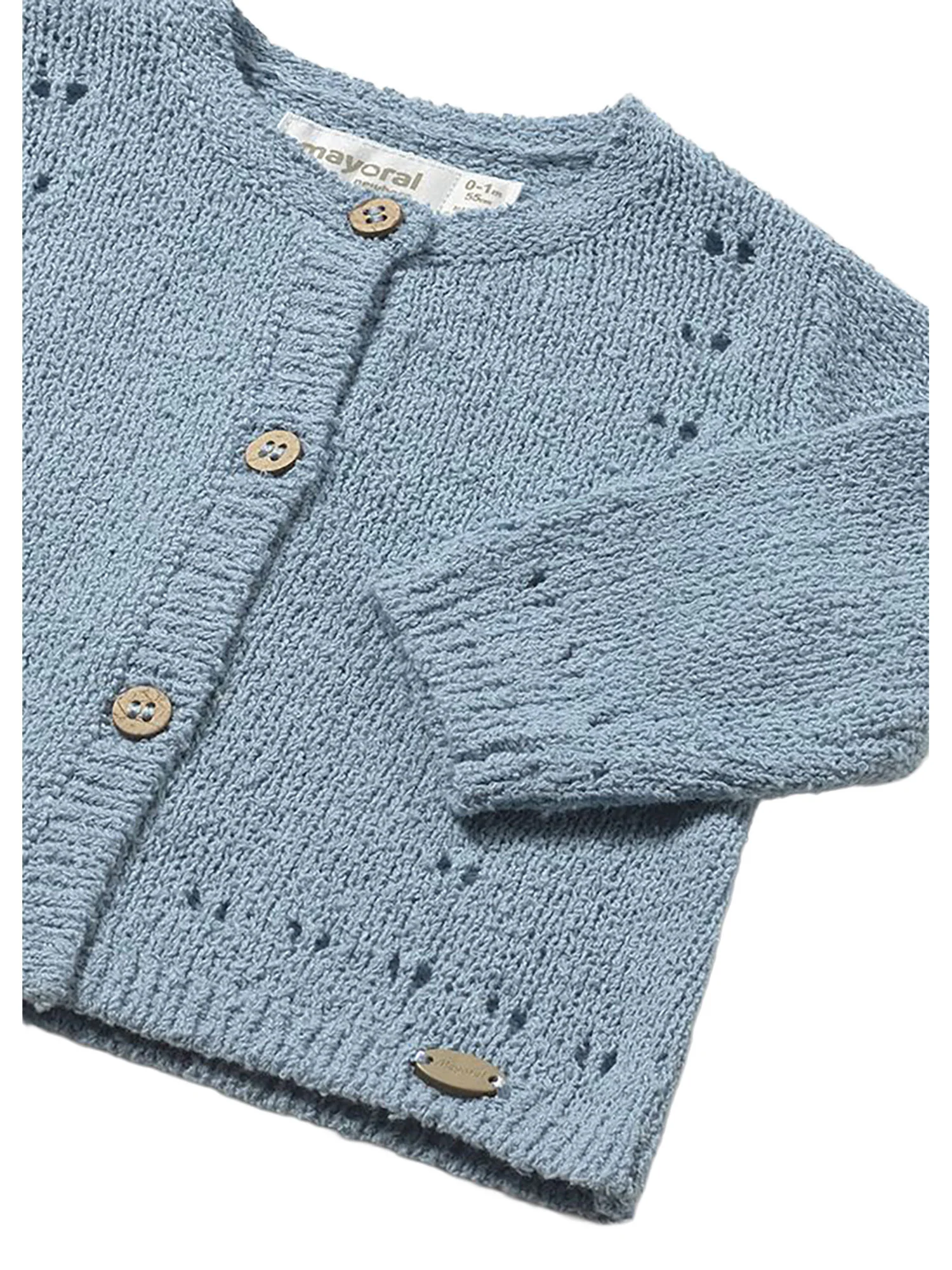 Cardigan Mayoral Neonato con bottoni tricot lagoon - Image 3