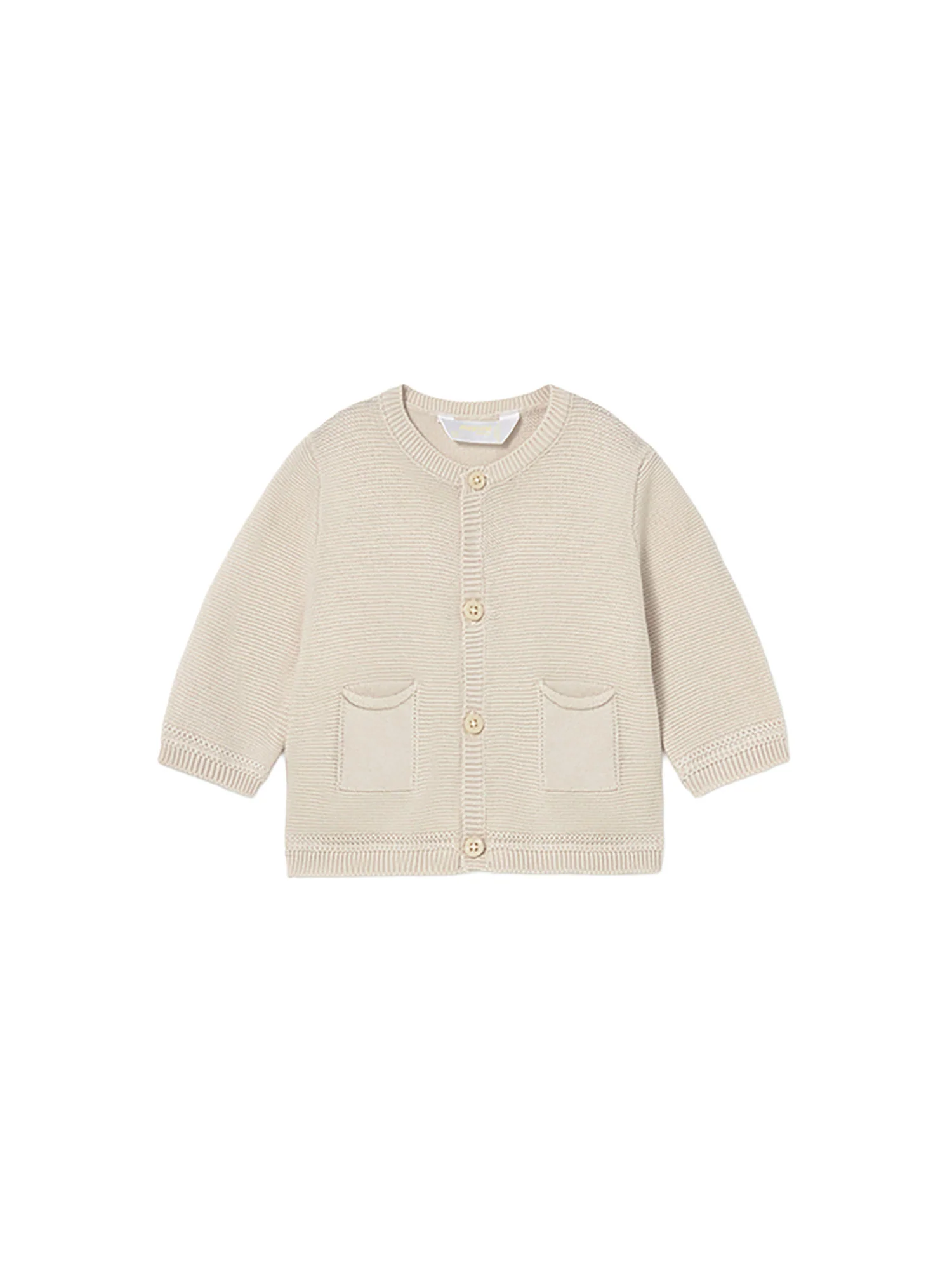 Cardigan Mayoral Neonato con bottoni tricot topo
