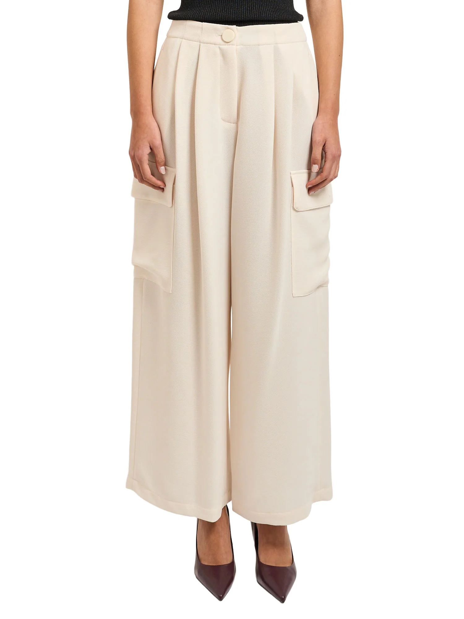 Cargo Armani Exchange Donna palazzo operato
 Panna