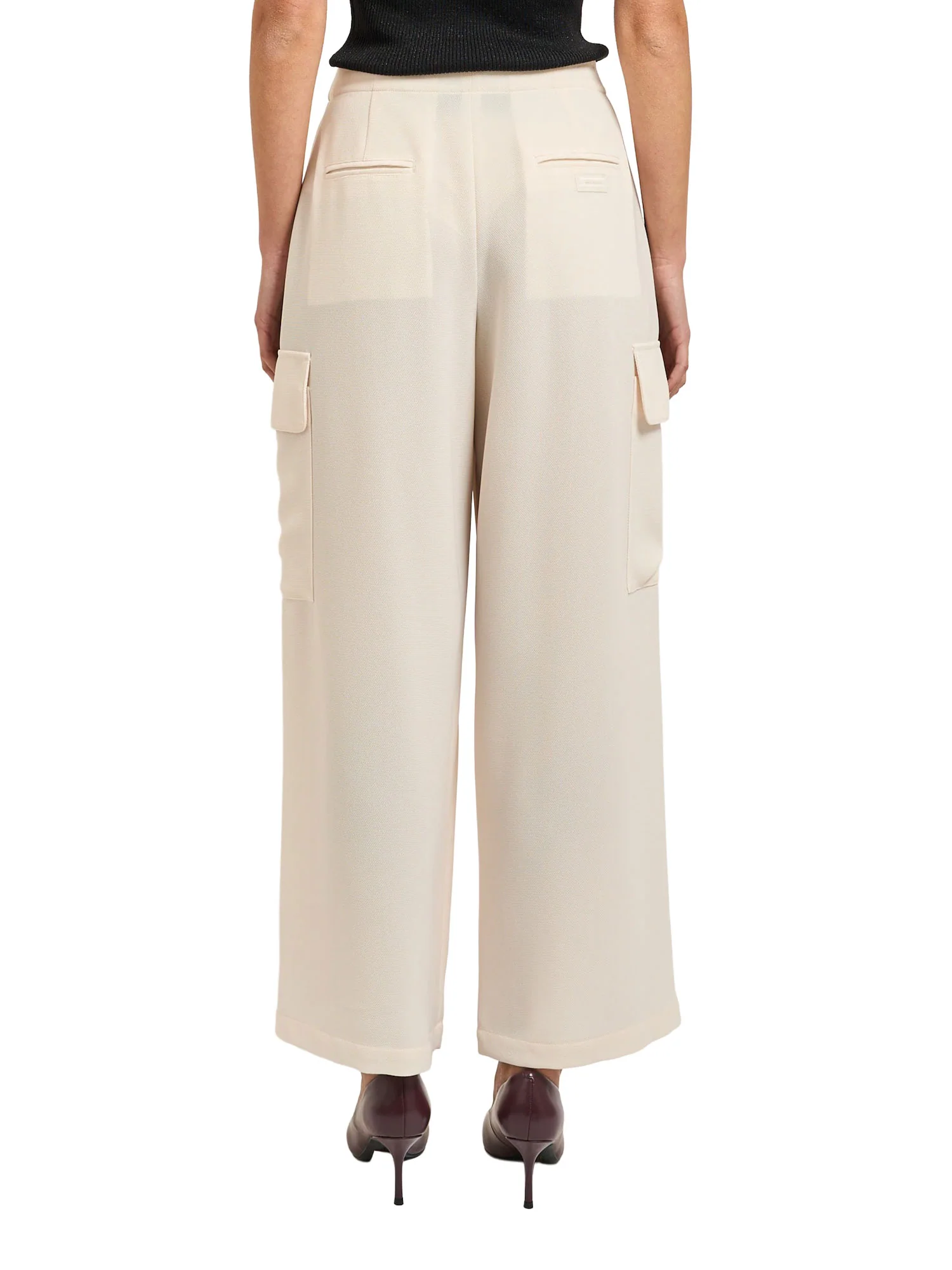 Cargo Armani Exchange Donna palazzo operato
 Panna - Image 2