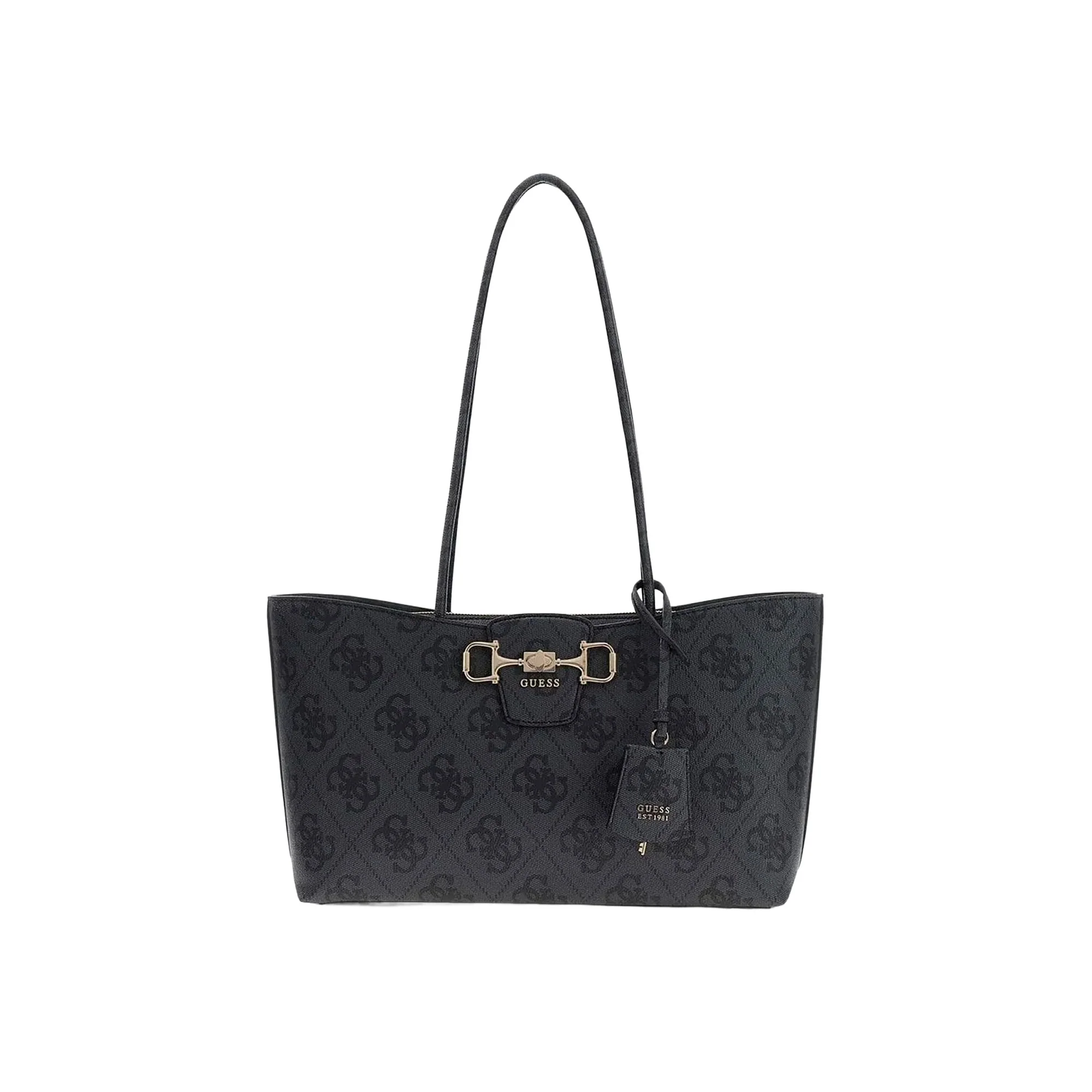 Borsa shopper Guess donna Carryall Girlfriend Janie logo coal
