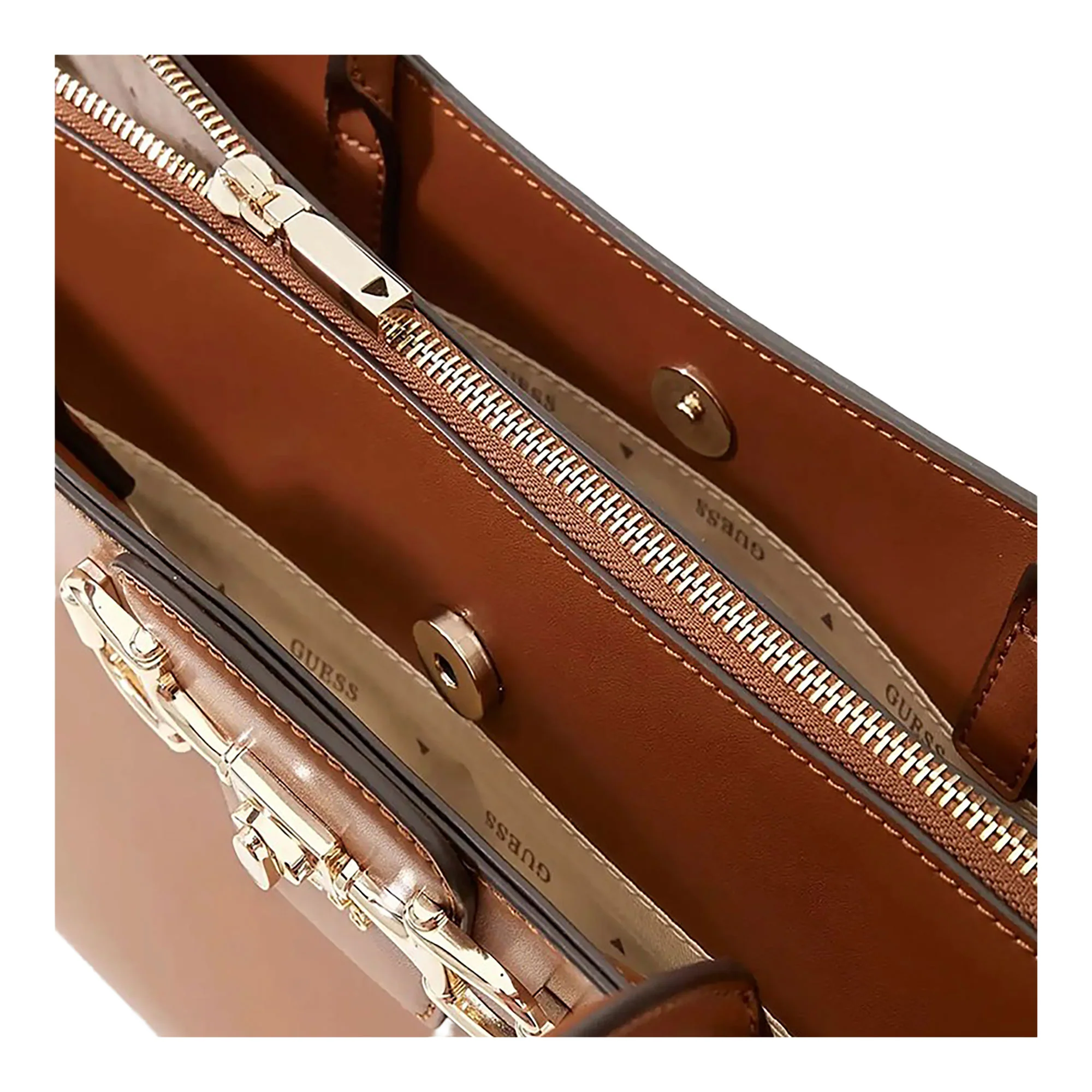 Borsa shopper Guess donna Carryall Girlfriend Janie cognac - Image 3