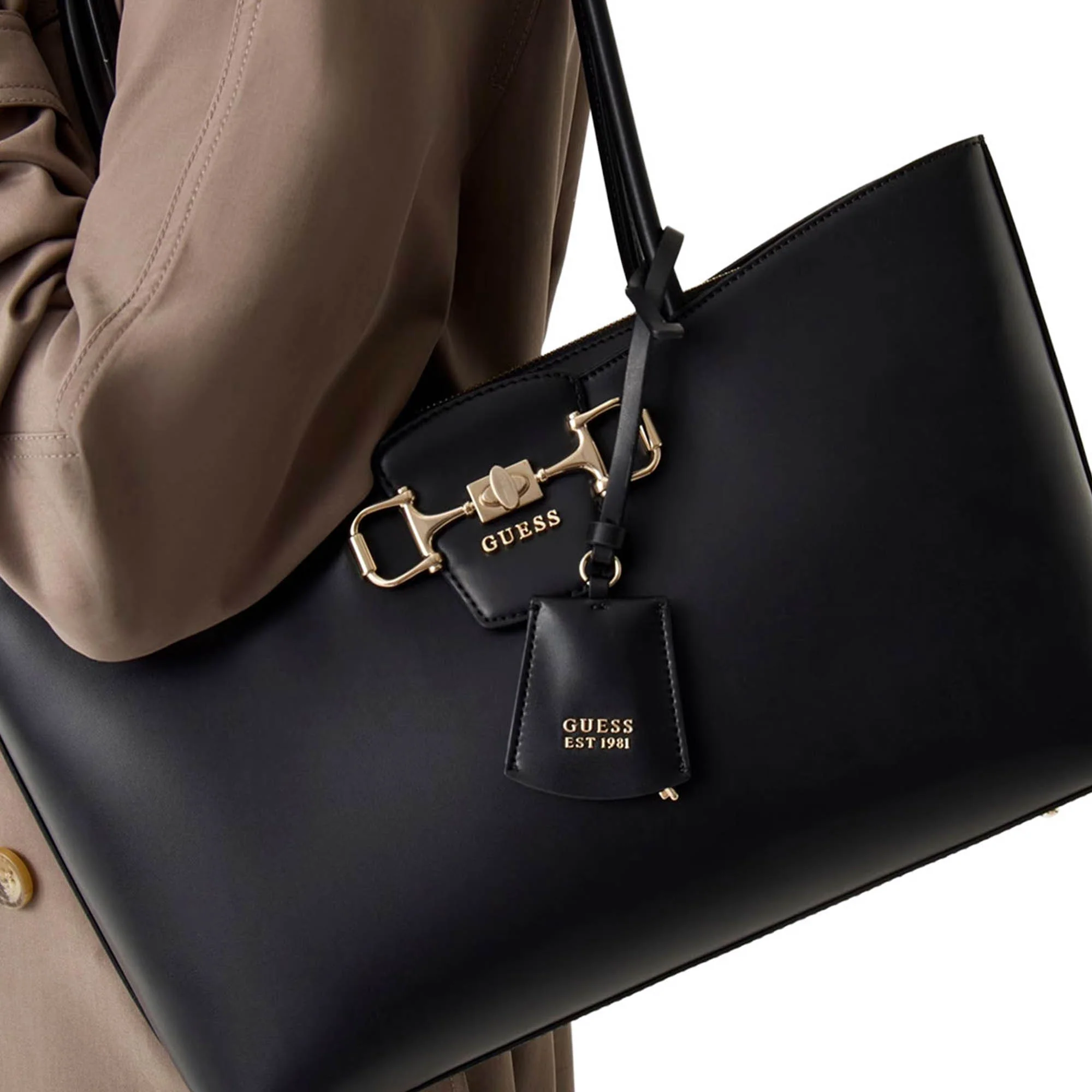 Borsa shopper Guess donna Carryall Girlfriend Janie nero - Image 3