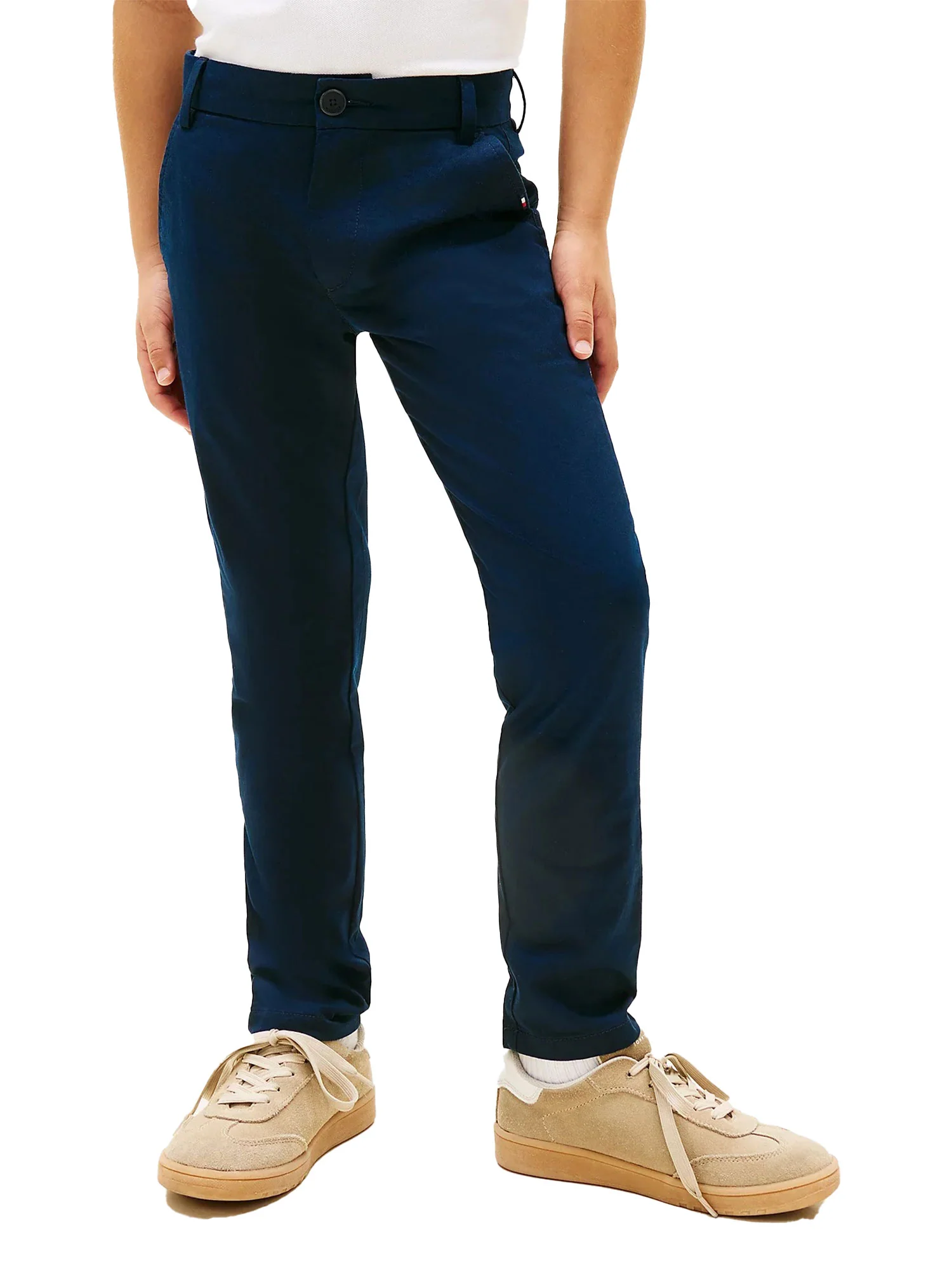 Pantalone chino Tommy Hilfigher Ragazzo 1985 cotone blu - Image 2
