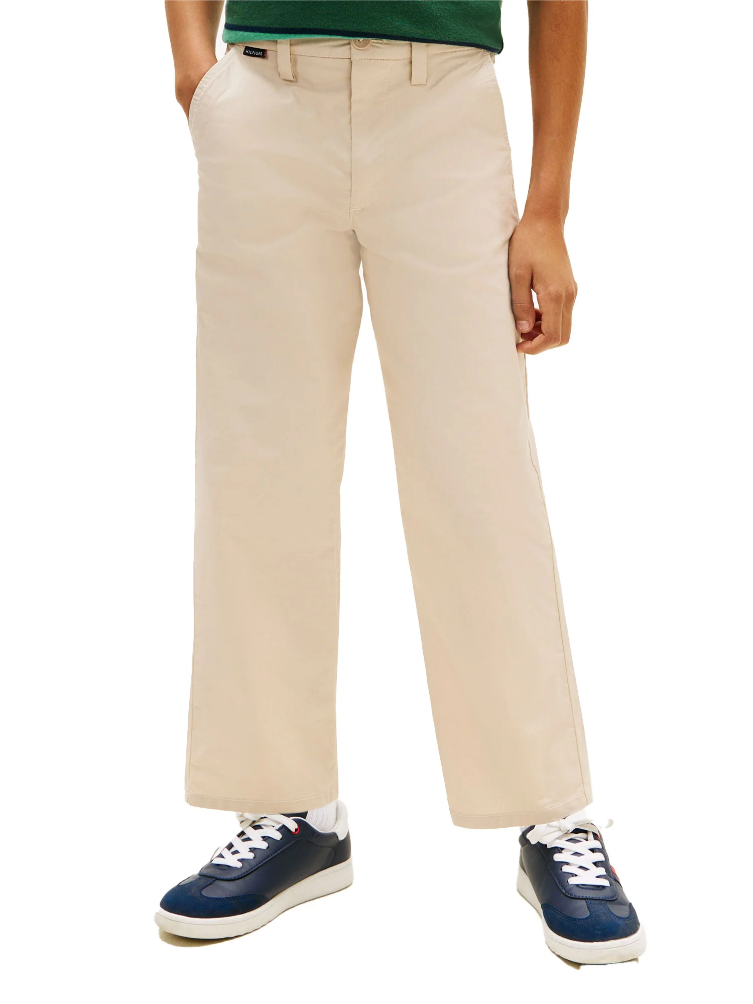 Pantalone chino Tommy Hilfigher Ragazzo baggy beige - Image 2
