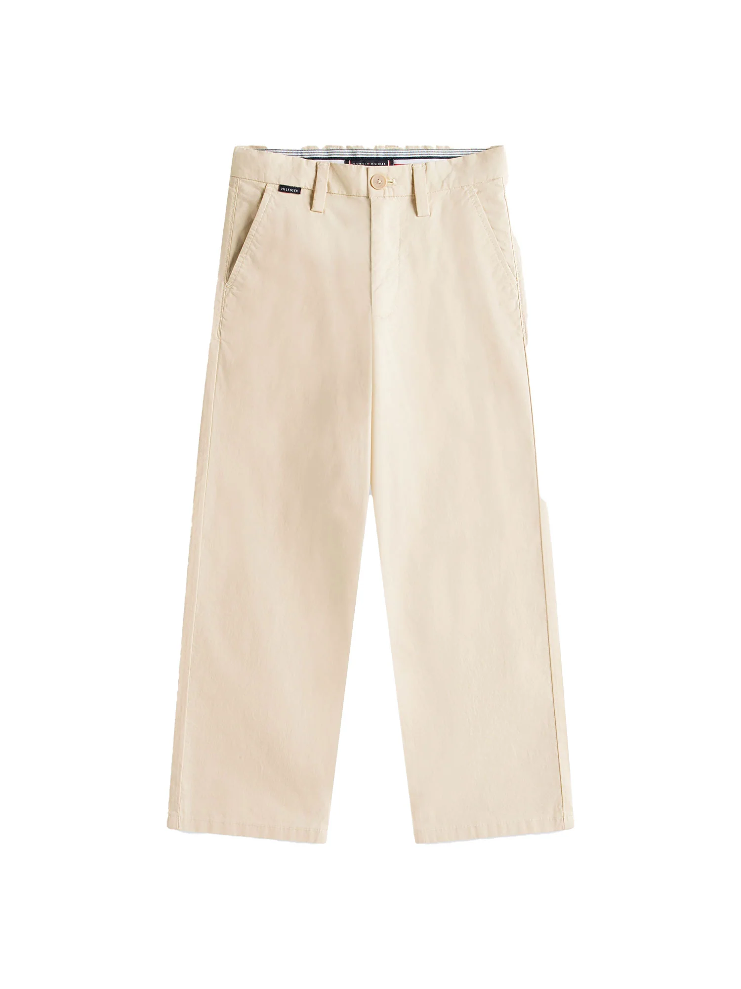 Pantalone chino Tommy Hilfigher Bambino baggy beige