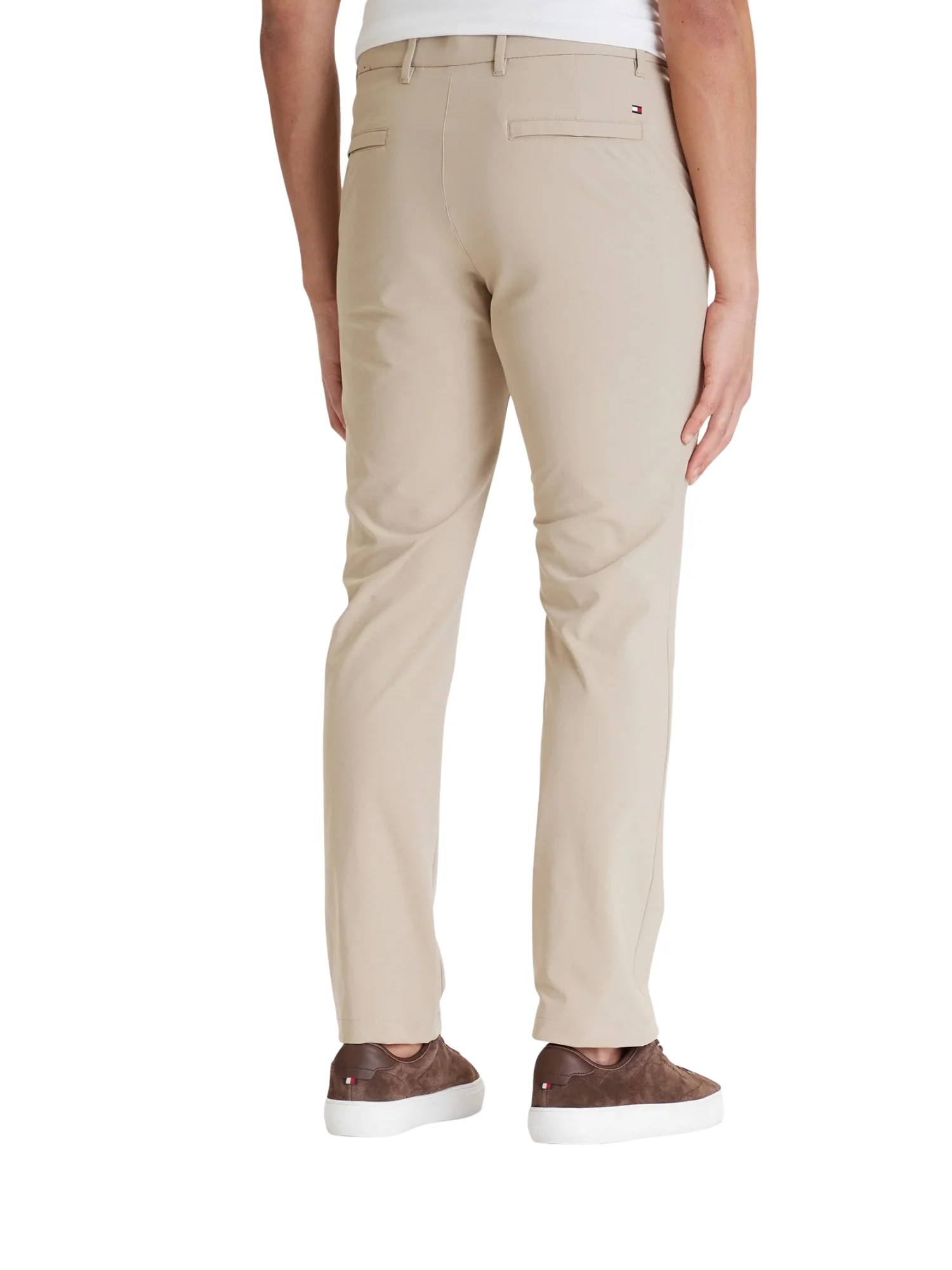 Pantalone chino Tommy Hilfiger modello denton knit tech taupe - Image 2