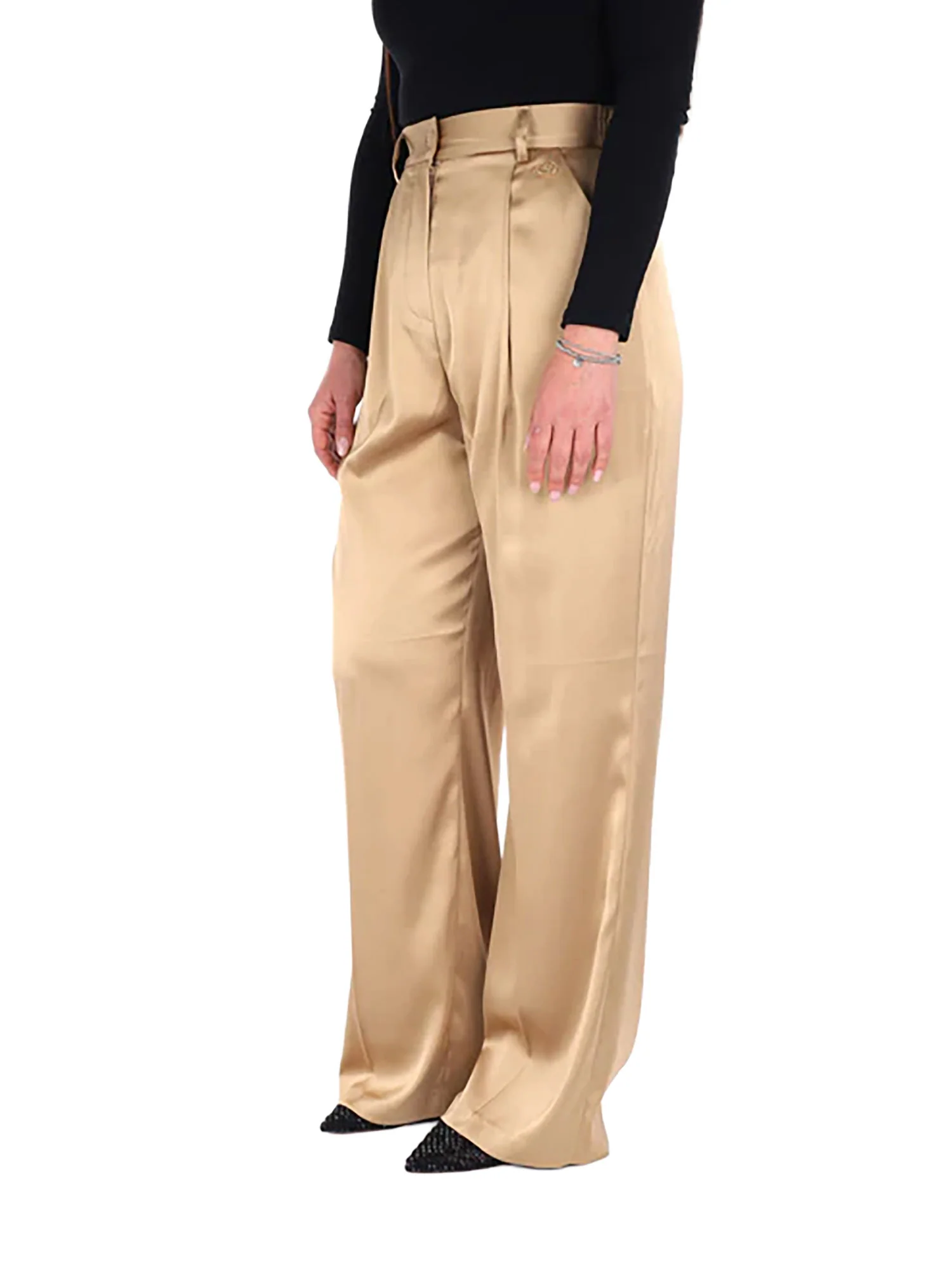 Chino Yes Zee donna Elastico Retro camel