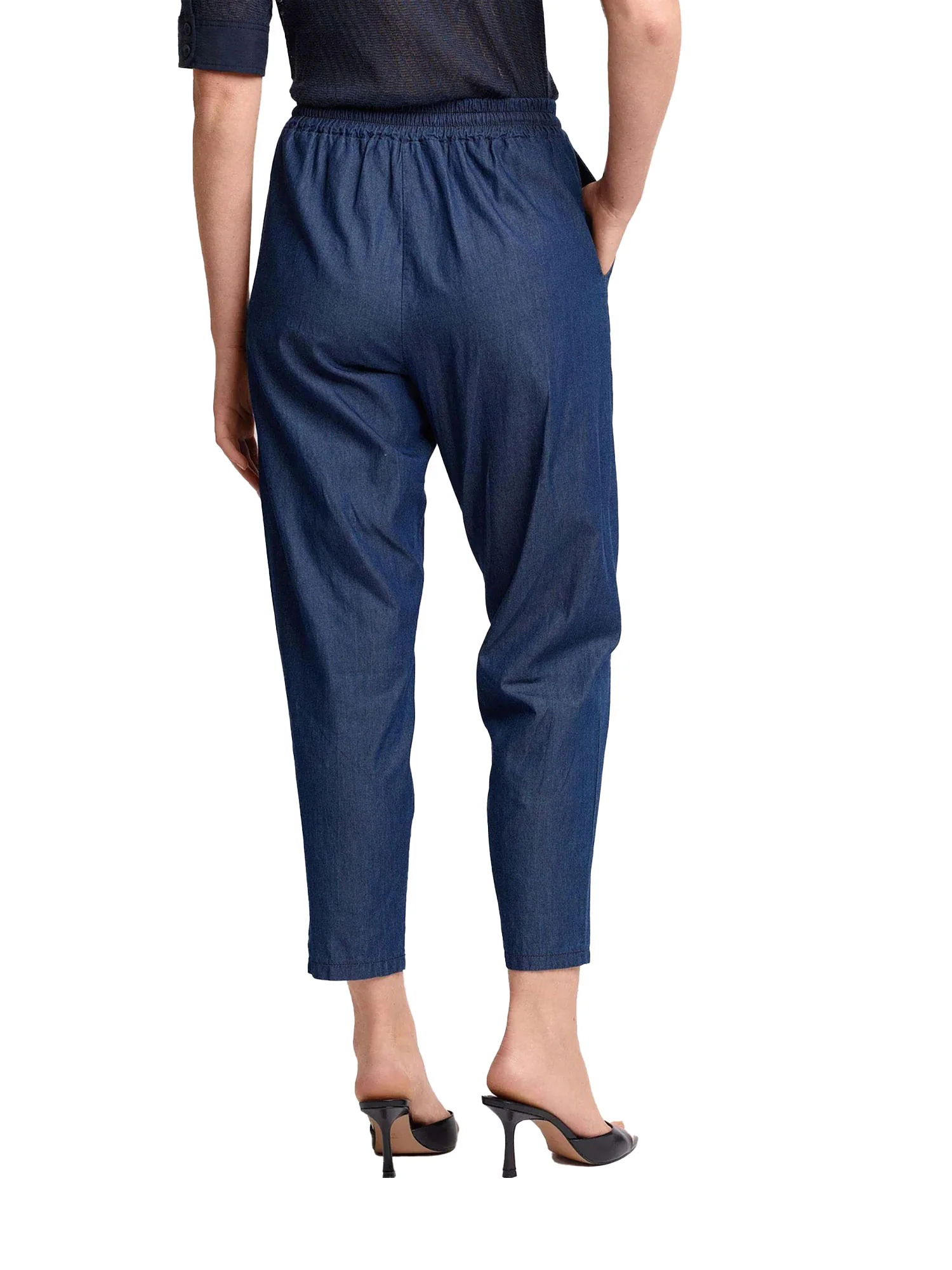 Pantalone chino jogging Kocca Donna chambray denim - Image 3