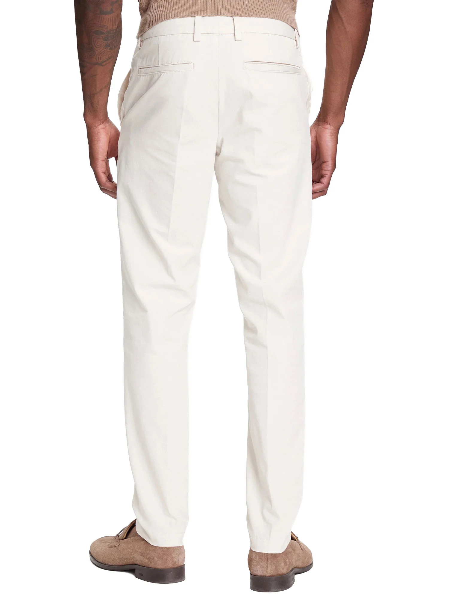 Chino Boss uomo P-Kaiton1 bianco - Image 2