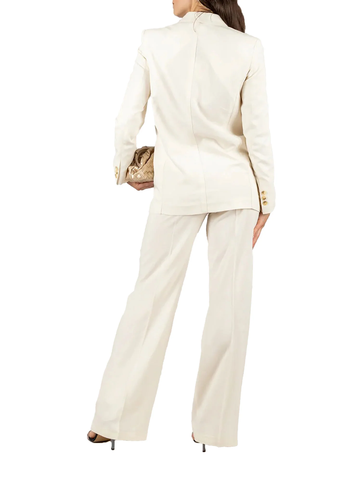 Pantalone chino palazzo misto lino burro - Image 4