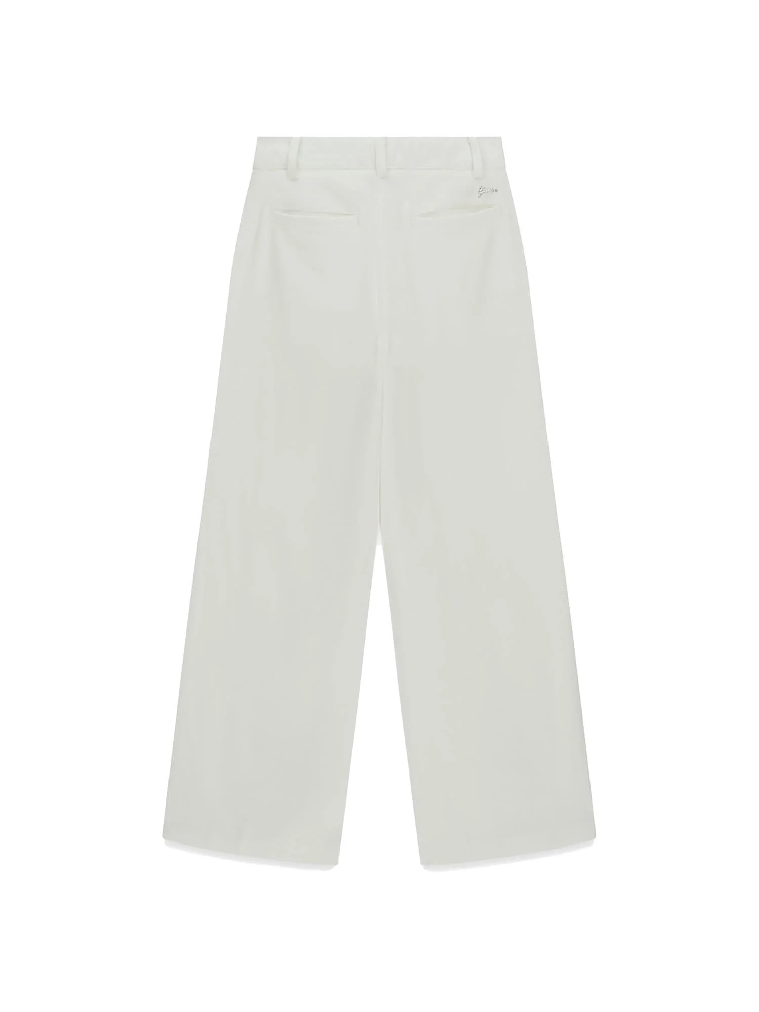 Pantalone chino Guess Ragazza a palazzo in twill bianco - Image 2