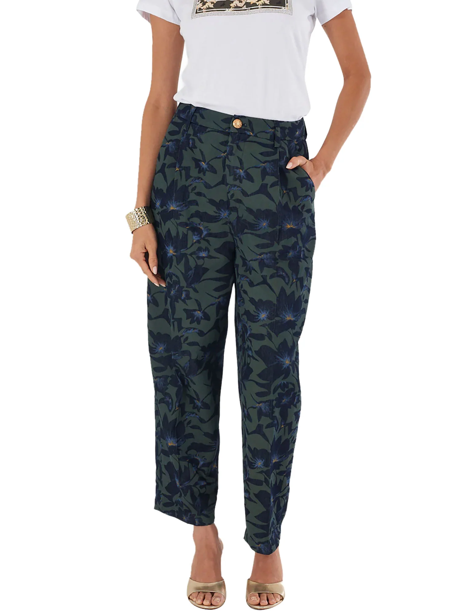 Chino Yes Zee donna Pences Printed fantasia