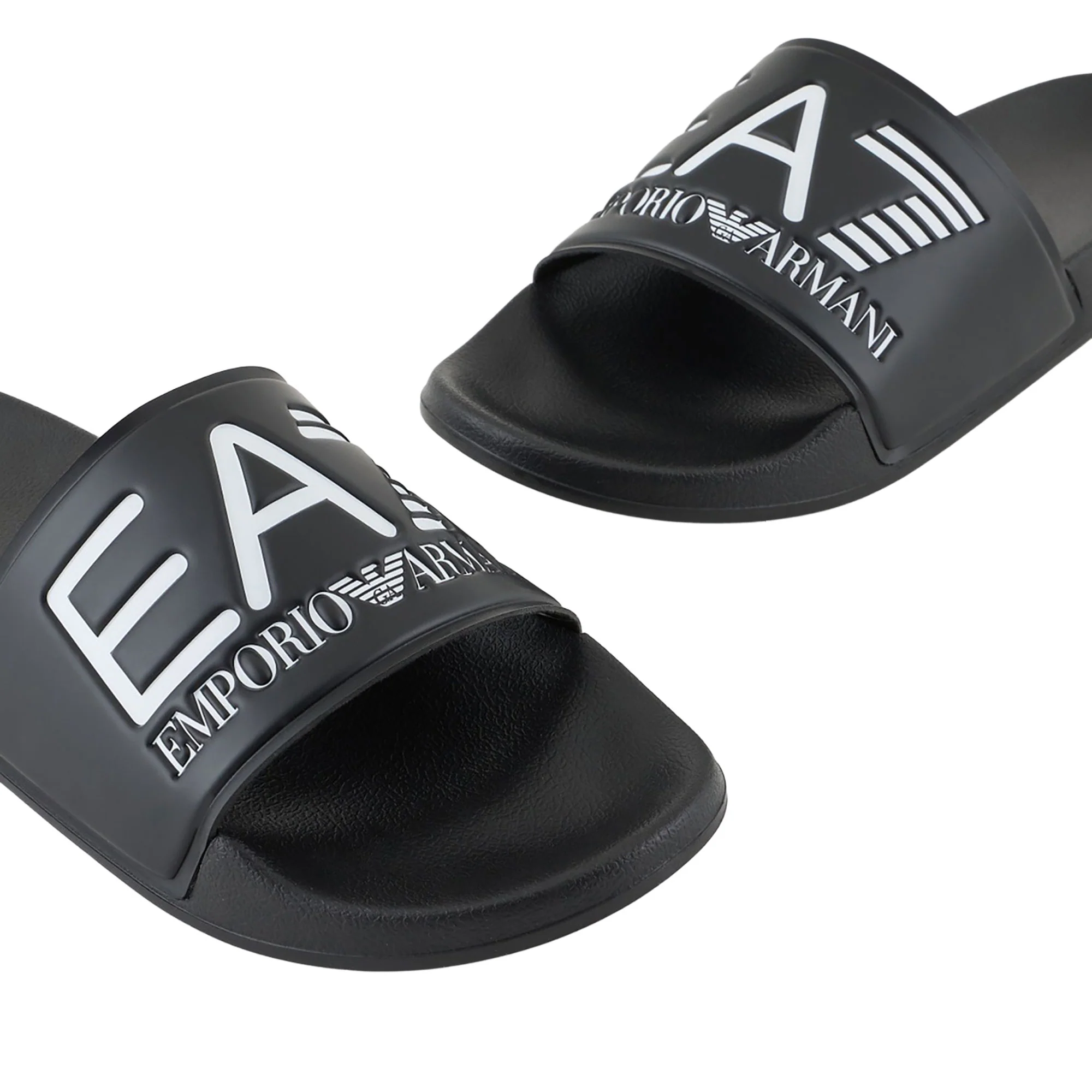 Ciabatta EA7 Uomo con logo pvc 
 Nero - Image 3