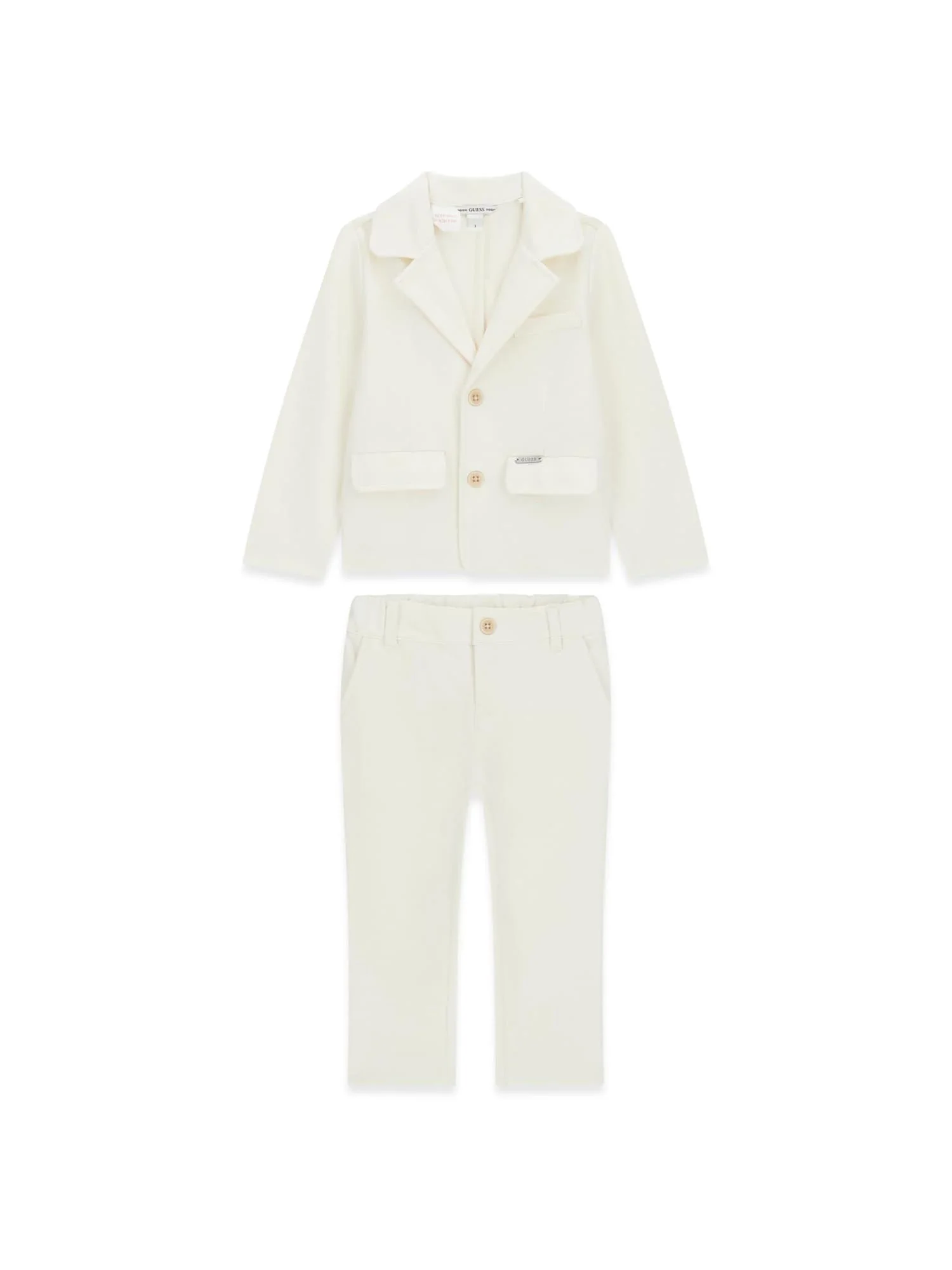 Completo Guess Neonato blazer e pantalone bianco