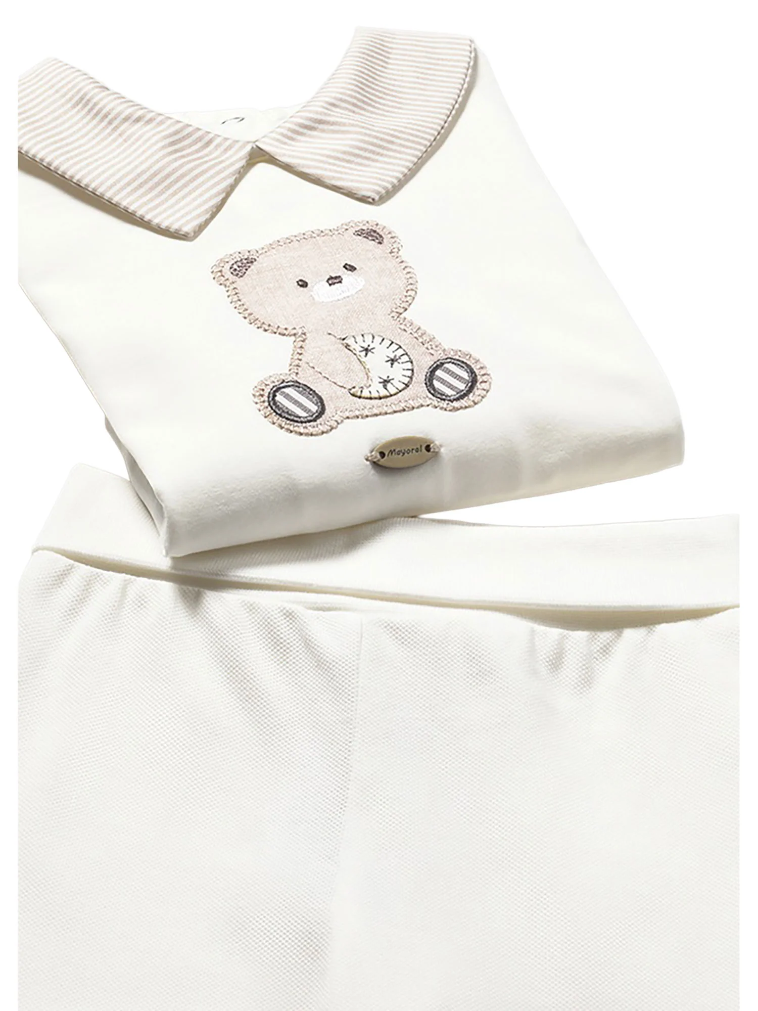 Completo Mayoral Neonato maglia e ghettina bear ecrù - Image 3