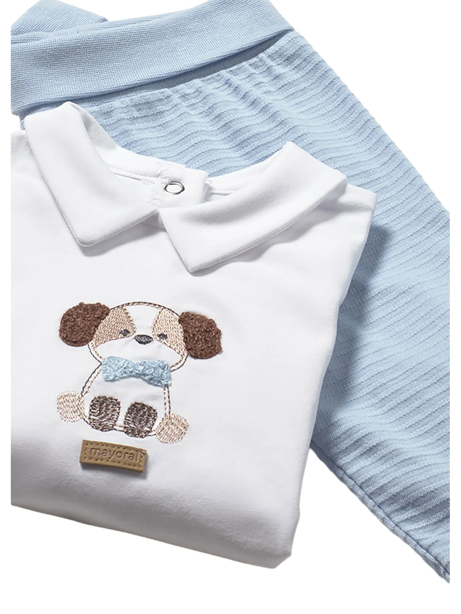 Completo Mayoral Neonato maglia e ghettina dog celeste - Image 3