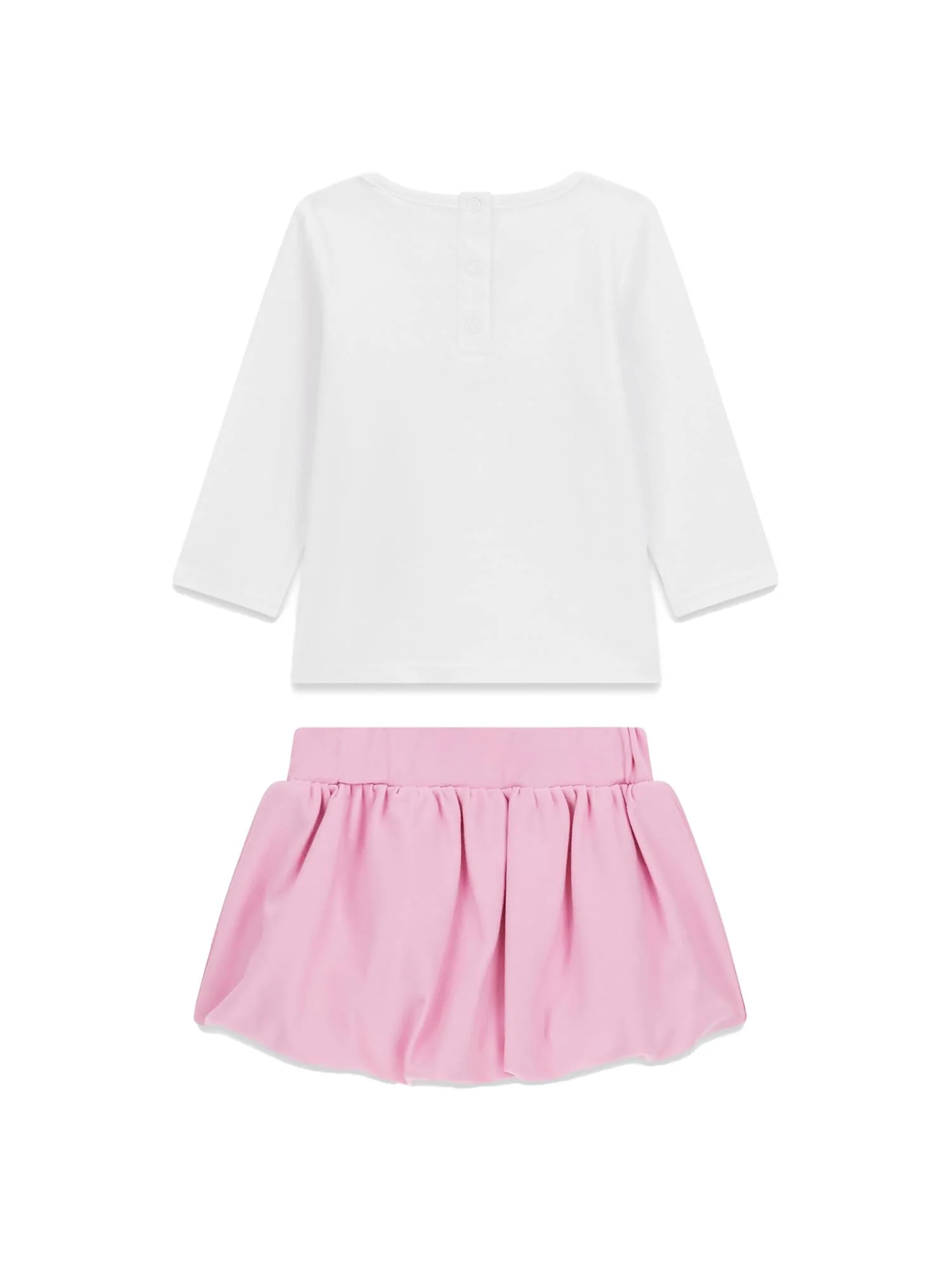 Completo Guess Neonata t-shirt e gonna paillettes bianco - Image 2