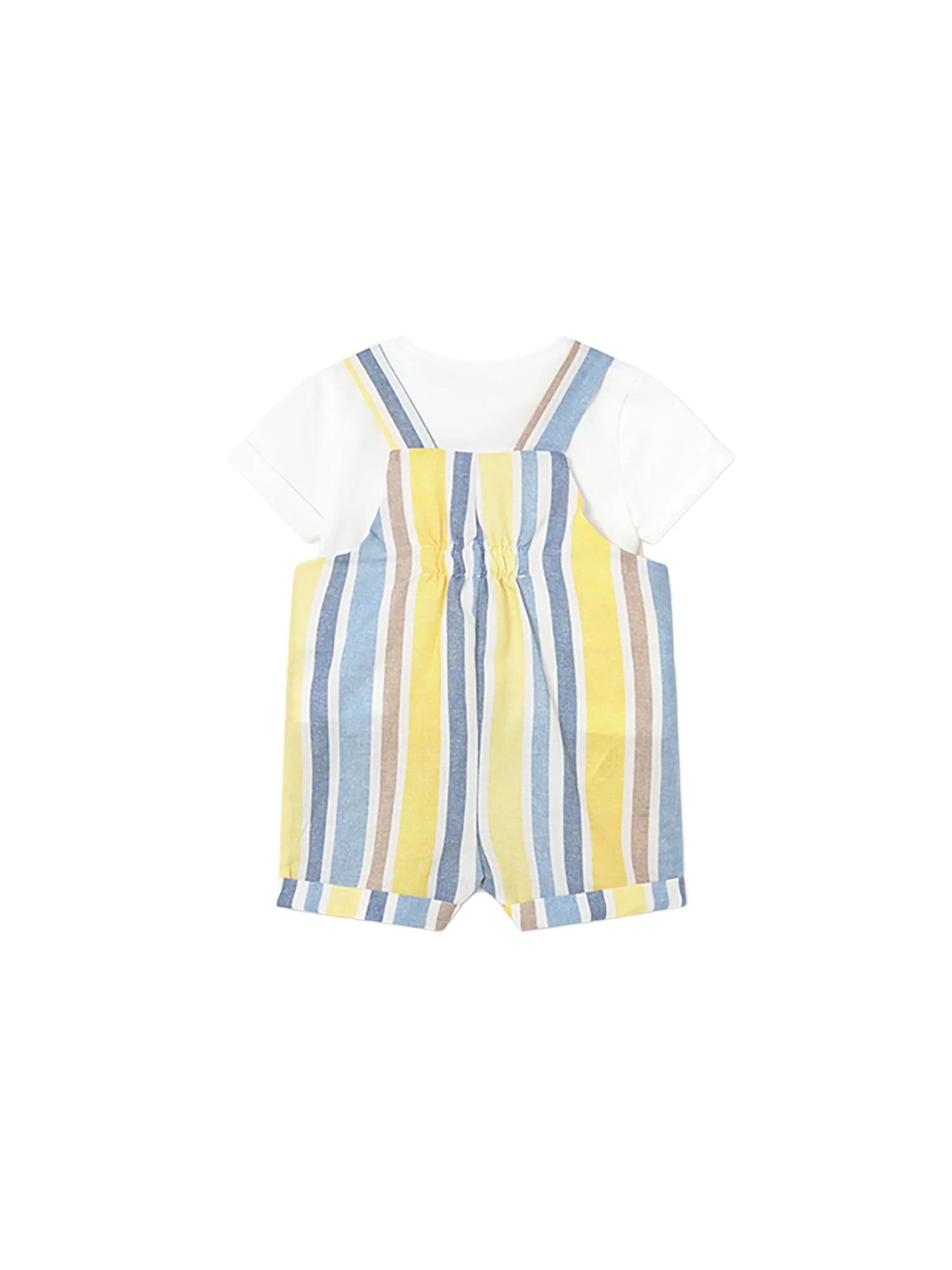 Completo Mayoral Neonato t-shirt e salopette elegante savana - Image 2