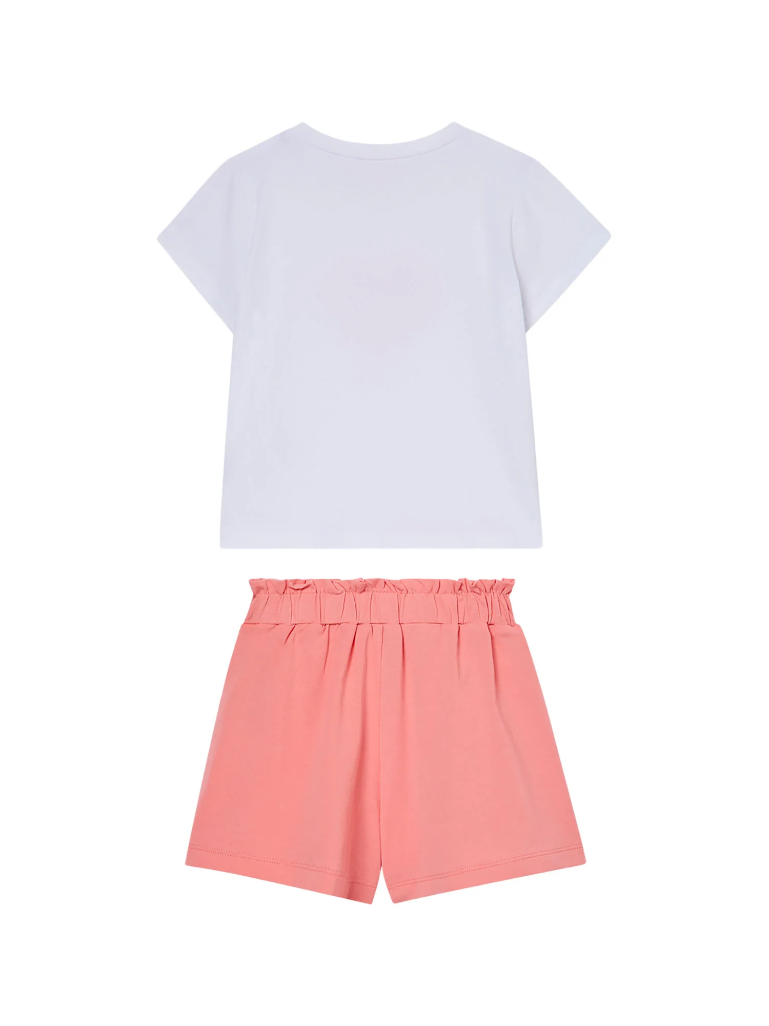 Completo Liu Jo bambina 2 pz. (T-S+Short) bianco/corallo - Image 2