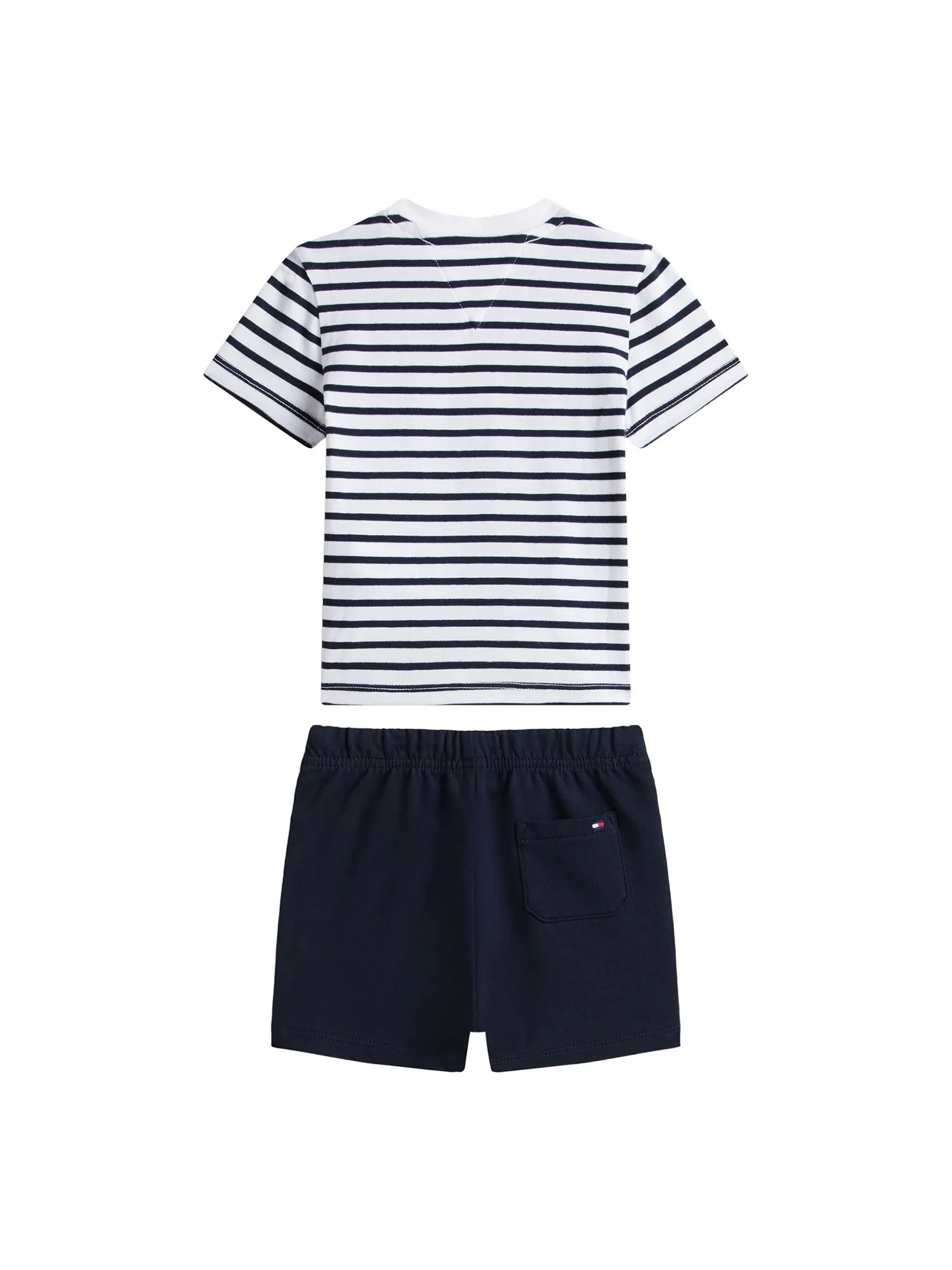 Completo due pezzi Tommy Hilfigher Neonato essn stripe blu - Image 2