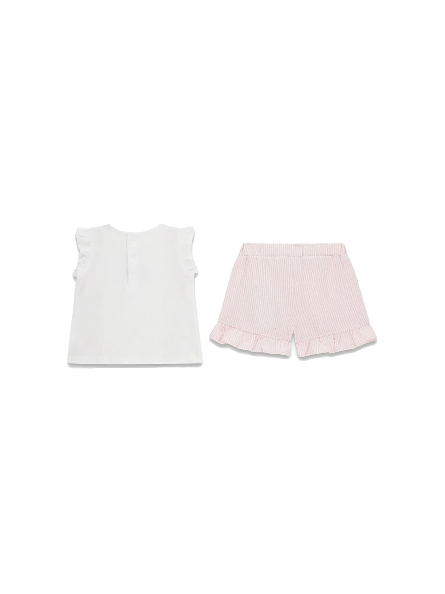 Completo Guess Neonata t-shirt e shorts fruit party bianco - Image 2