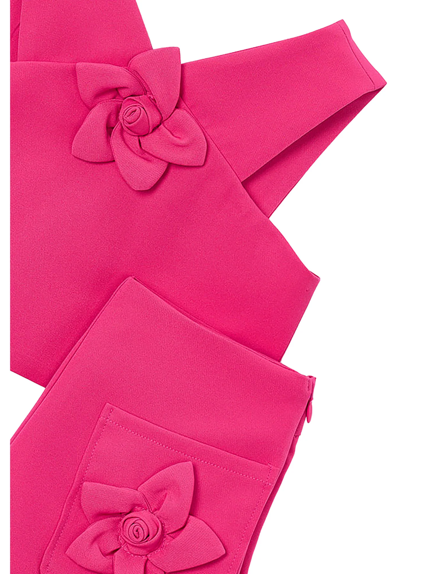 Completo Mayoral Bambina top e bermuda applicazione fiori clavel - Image 3