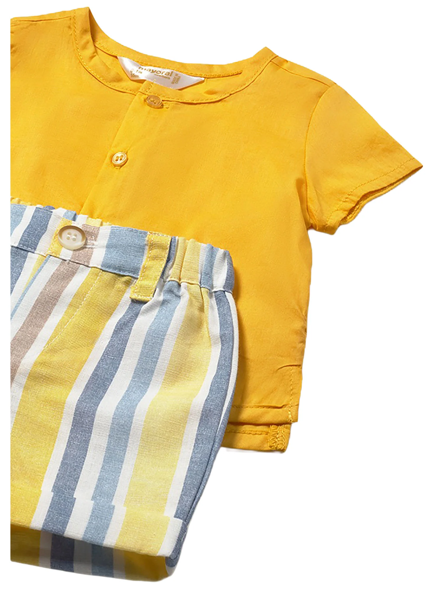 Completo Mayoral Neonato camicia, shorts e cappello savana - Image 3