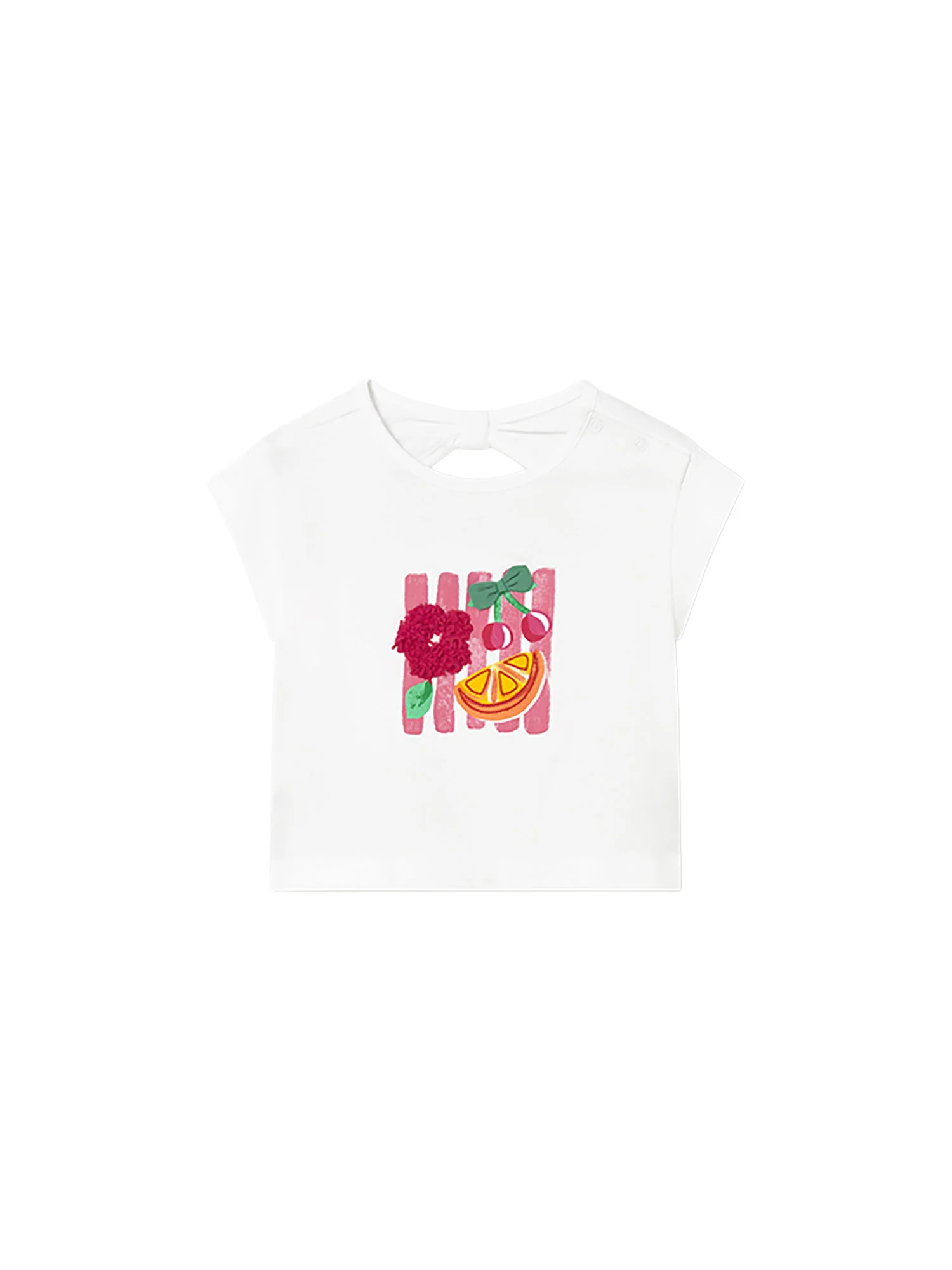 Completo Mayoral Neonata t-shirt e due leggings fruit ibiscus - Image 2