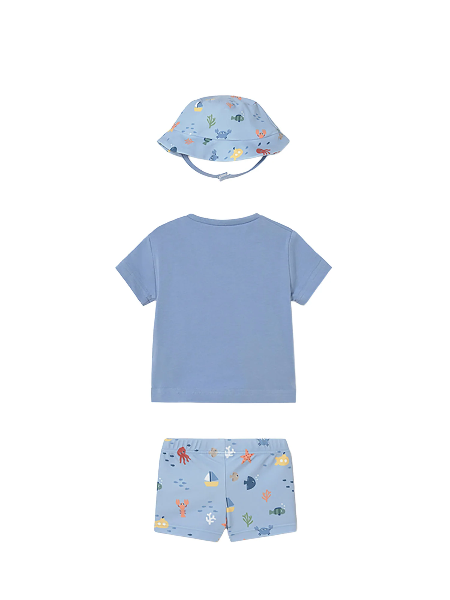 Completo Mayoral Neonato t-shirt, boxer mare e cappello veliero - Image 2