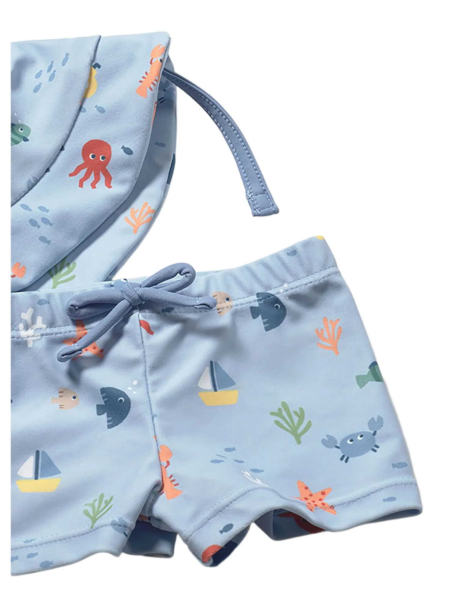 Completo Mayoral Neonato t-shirt, boxer mare e cappello veliero - Image 4