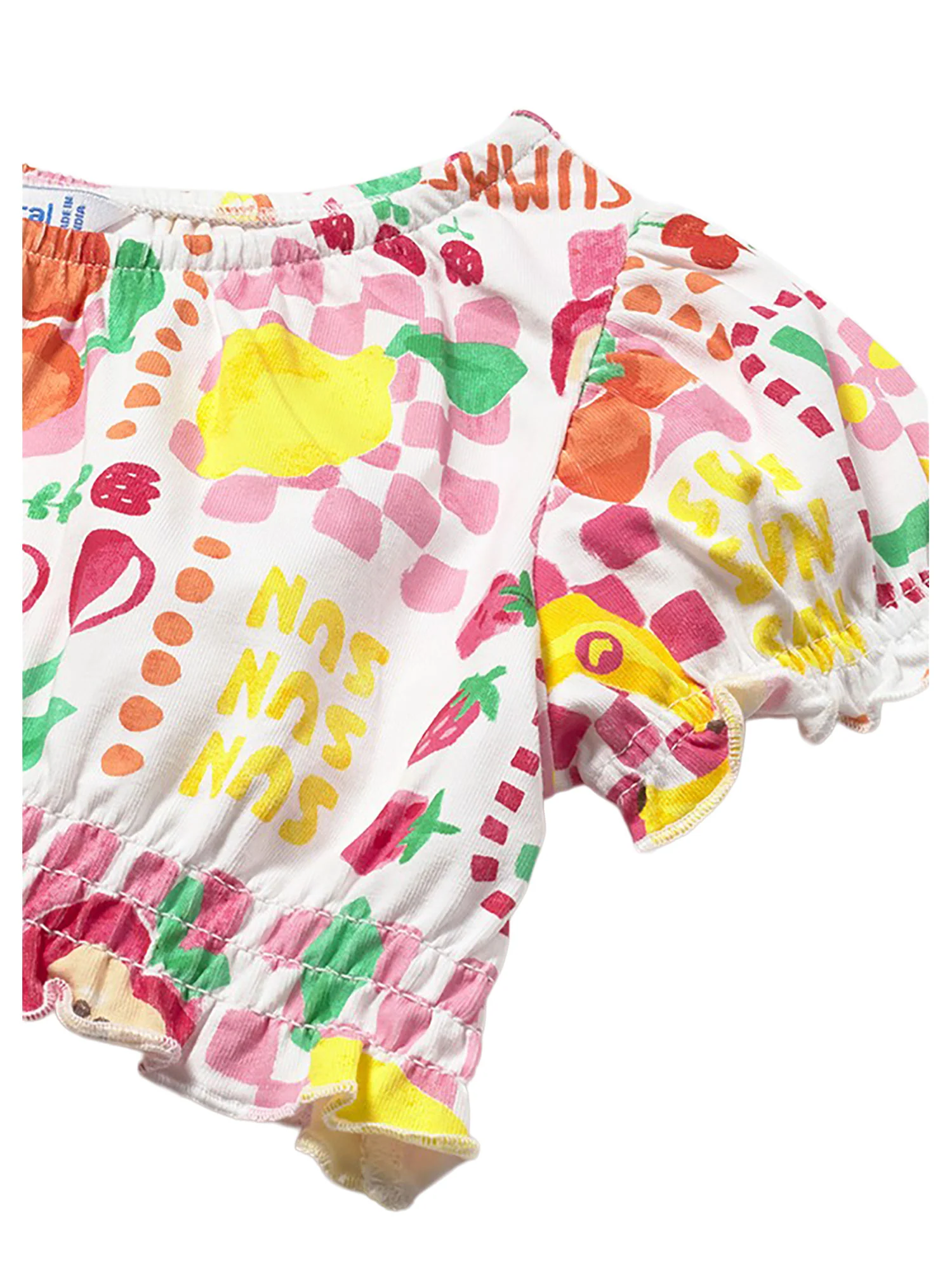 Completo Mayoral Bambina top, gonna e fascia fruit ibiscus - Image 3
