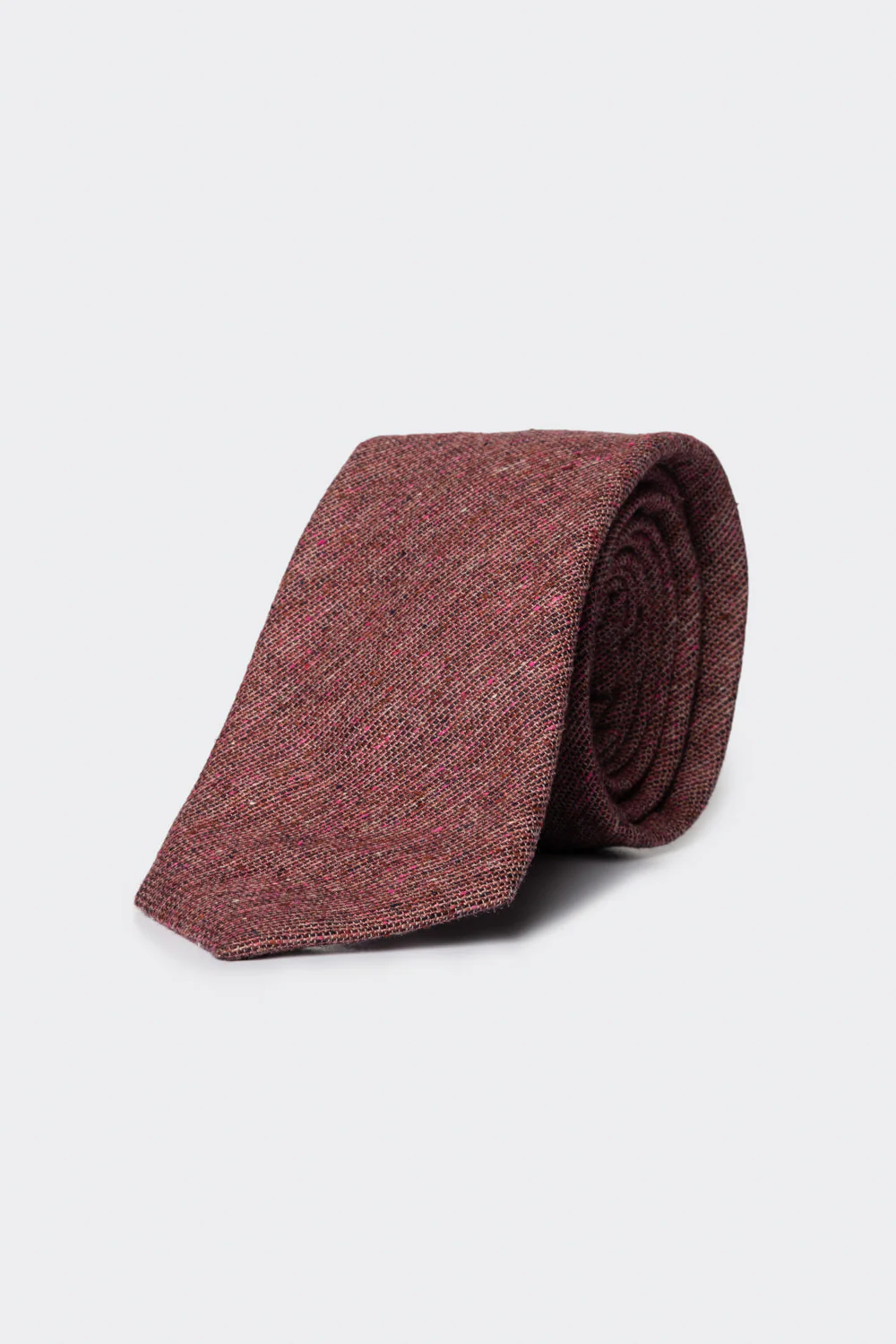 Cravatta in twill bordeaux