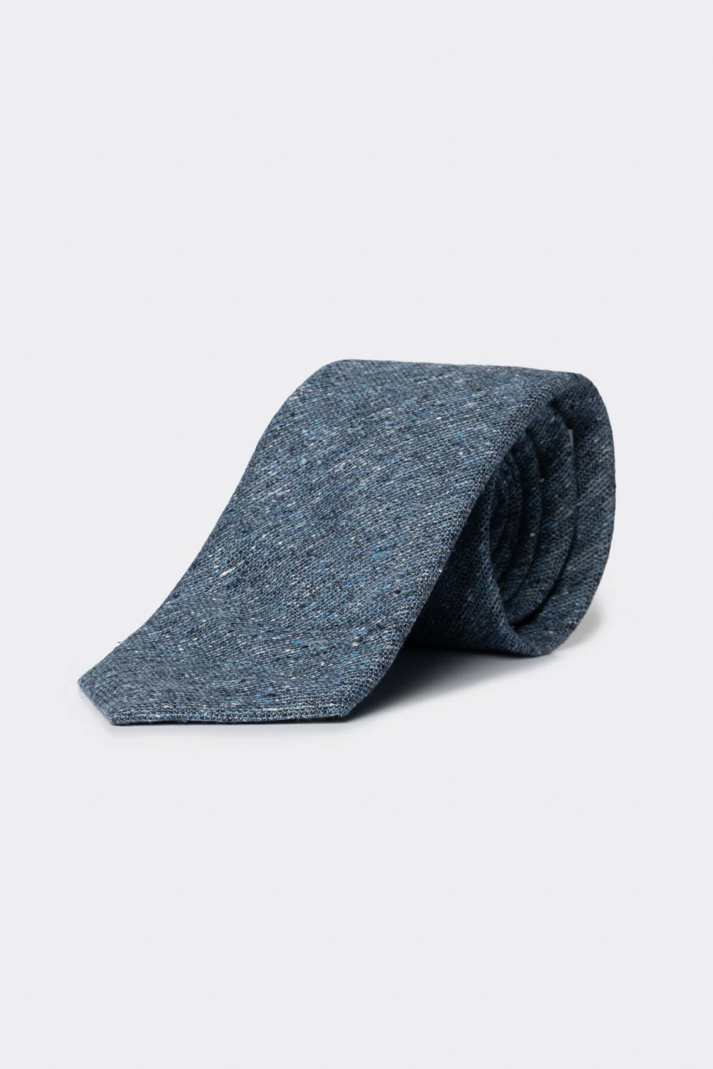 Cravatta in twill denim scuro