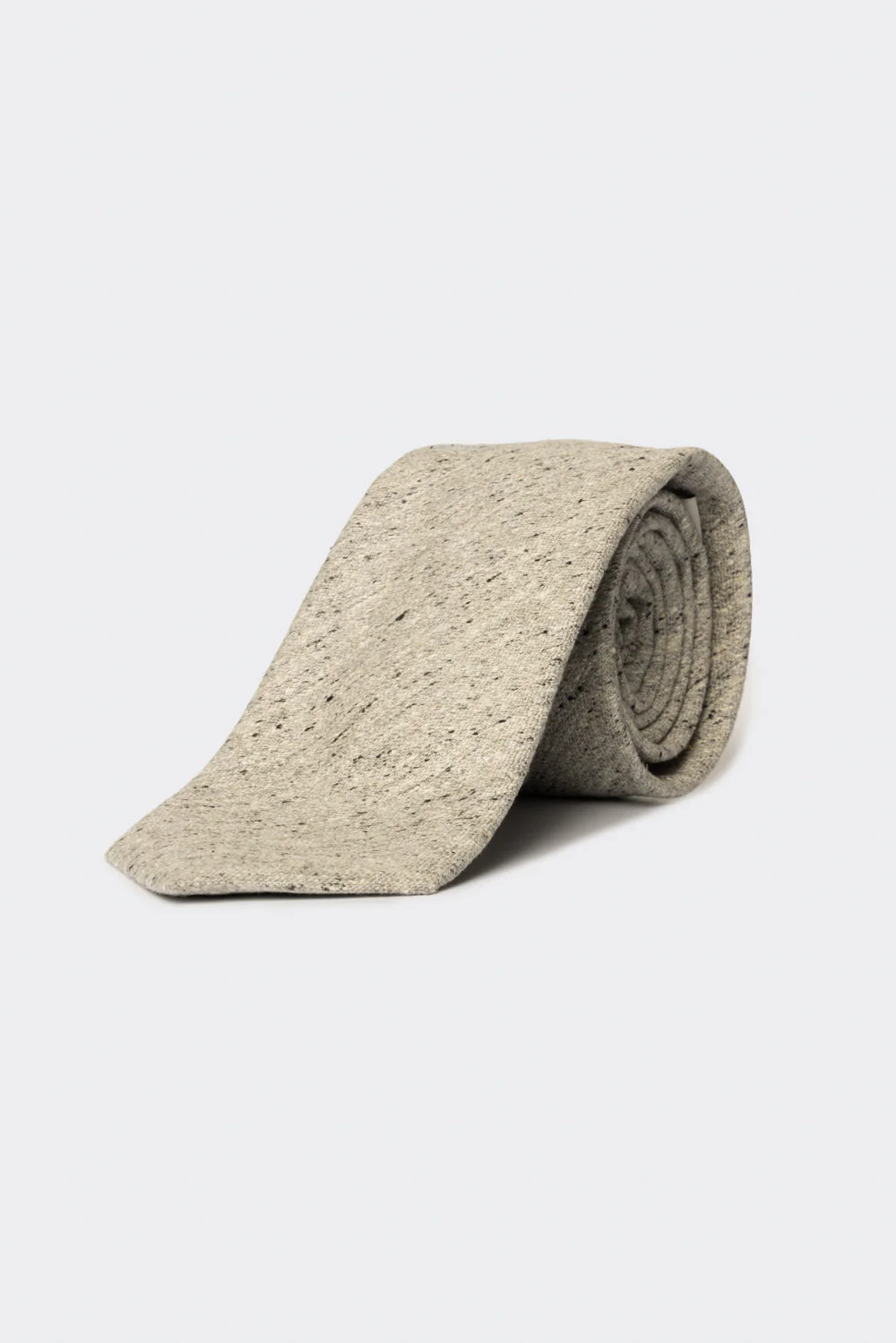 Cravatta in twill grigio