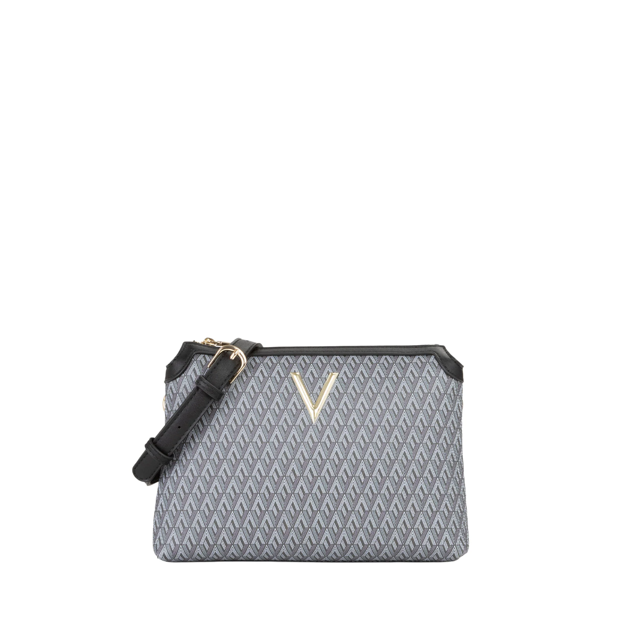 Borsa a tracolla Valentino donna queen re nero multi