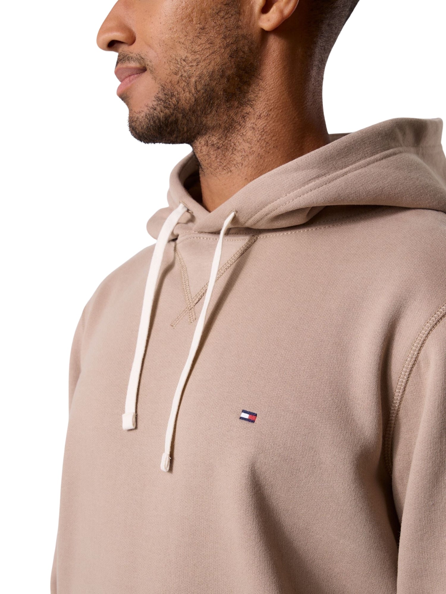 Felpa con cappuccio Tommy Hilfiger modello essential seasonal beige - Image 4