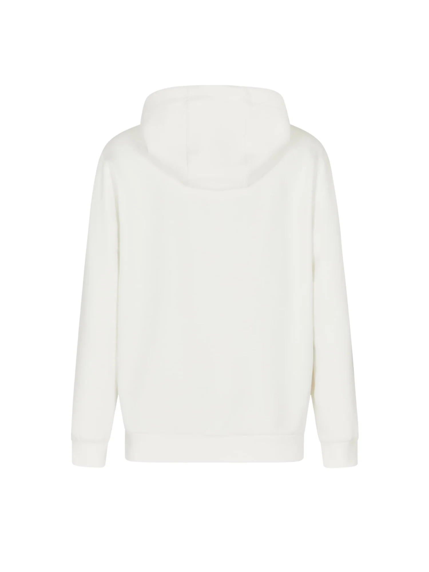 Felpa con cappuccio con patch logo EA7 uomo vaniglia - Image 2