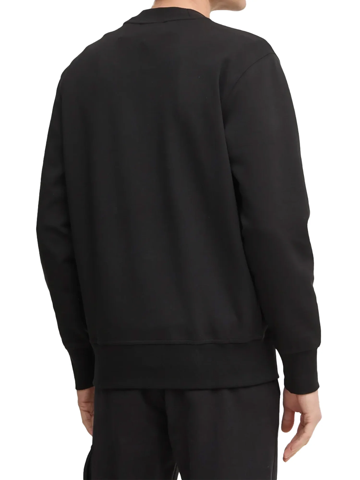 Felpa interlock logo rilievo sul petto nero - Image 2