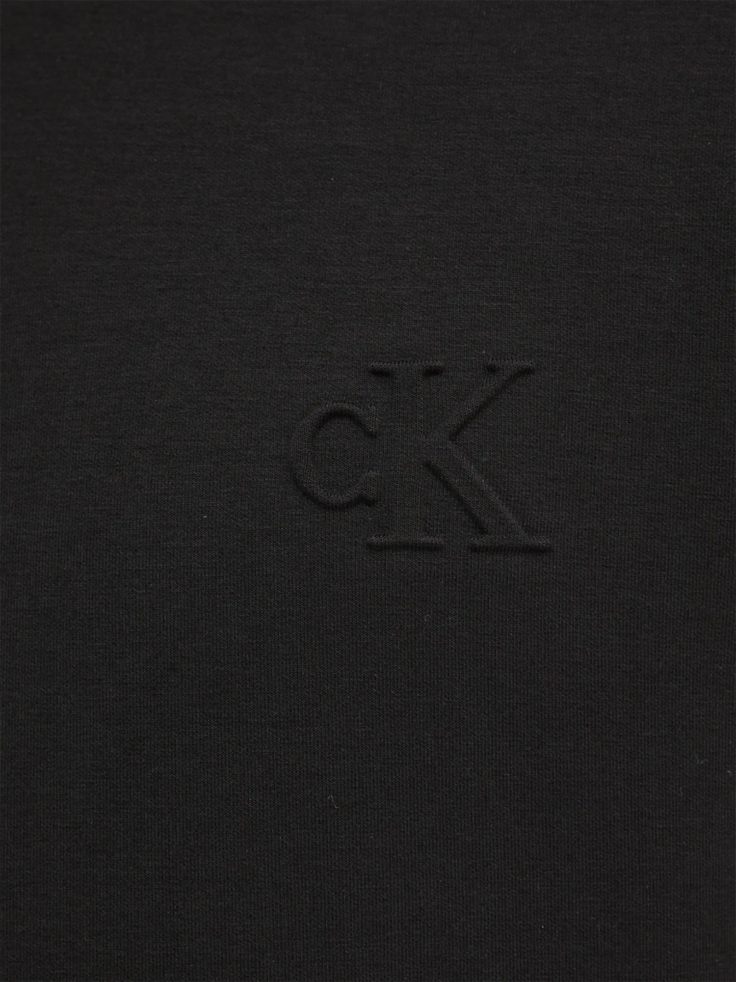 Felpa interlock logo rilievo sul petto nero - Image 4