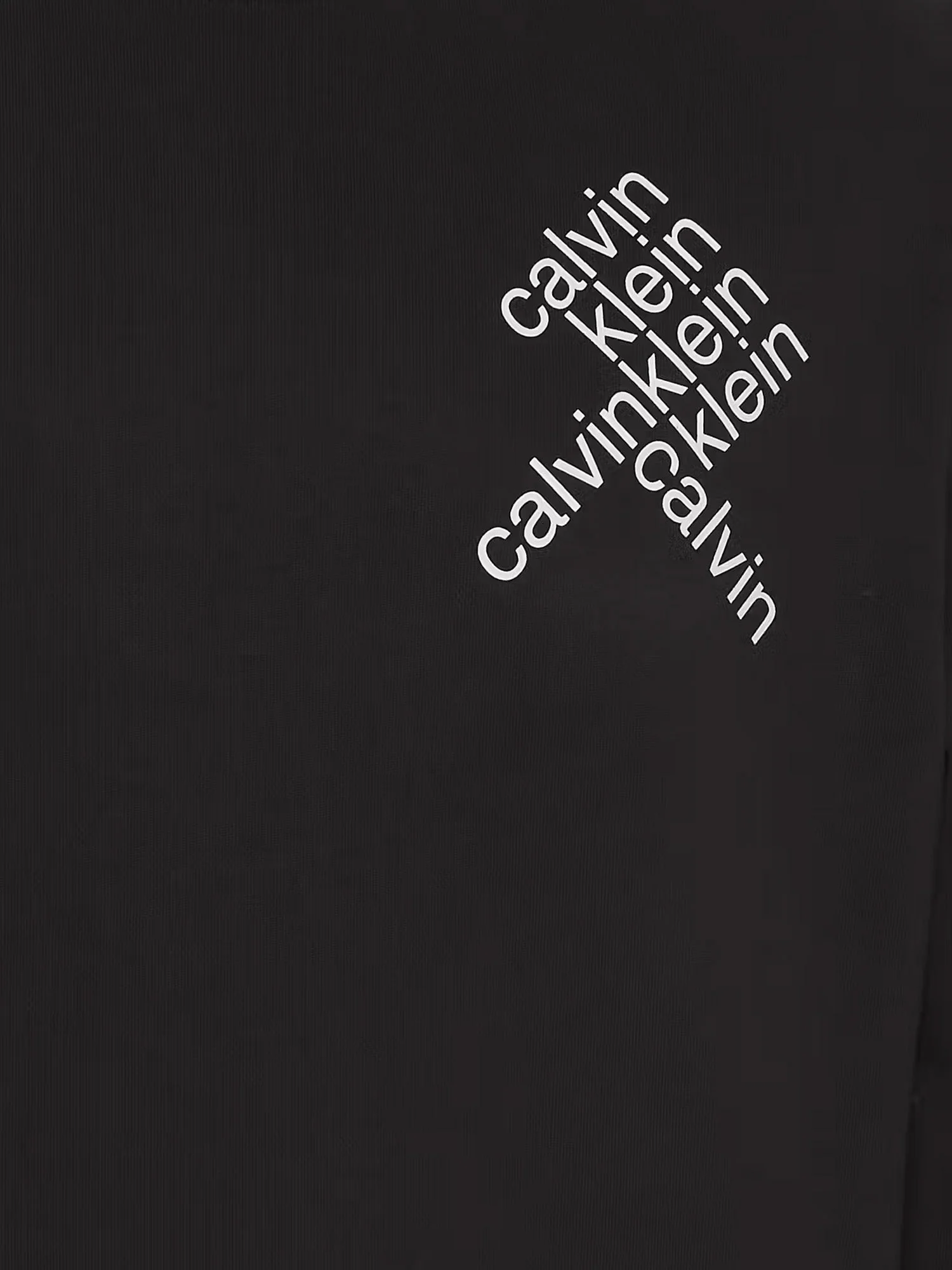 Felpa Calvin Klein con stampa logo diagonale nero - Image 3